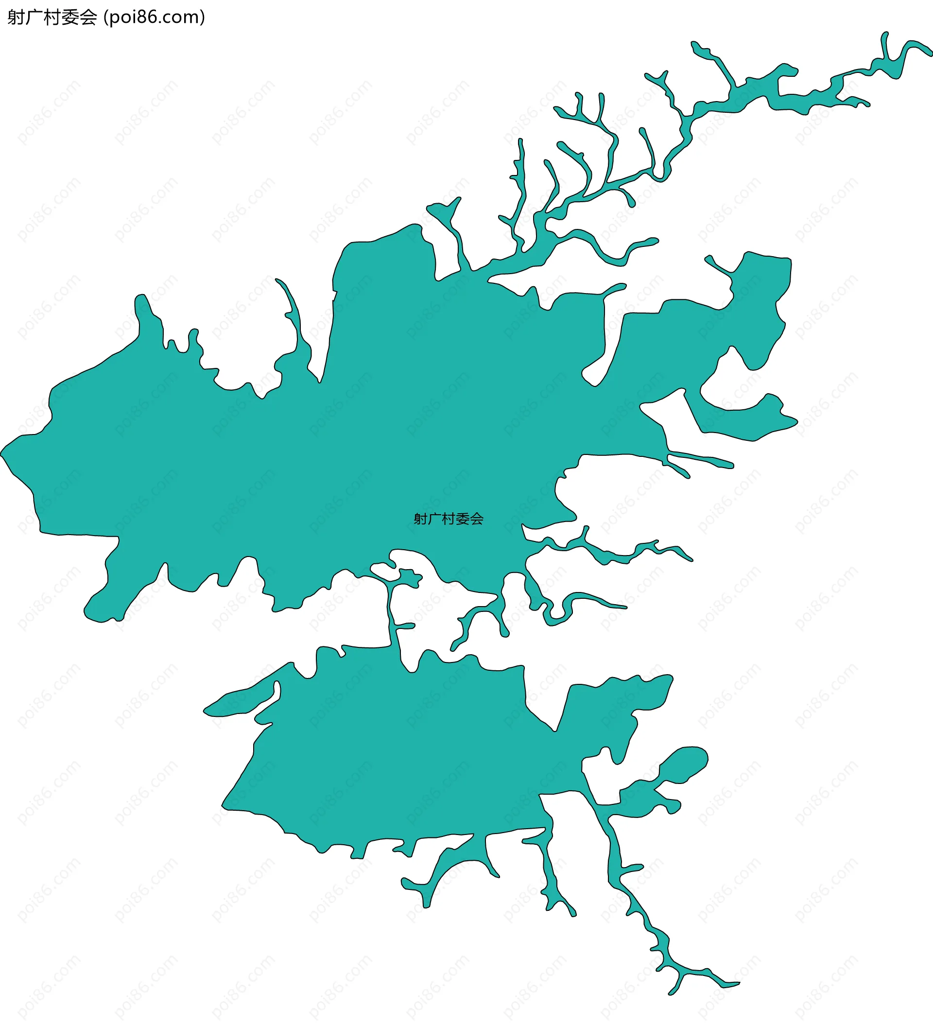 射广村委会边界地图