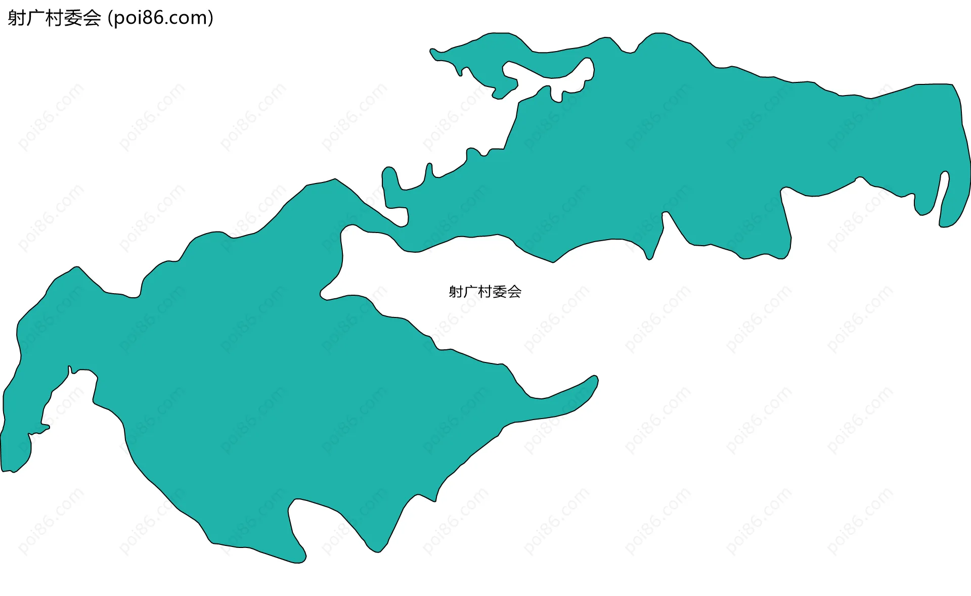 射广村委会边界地图