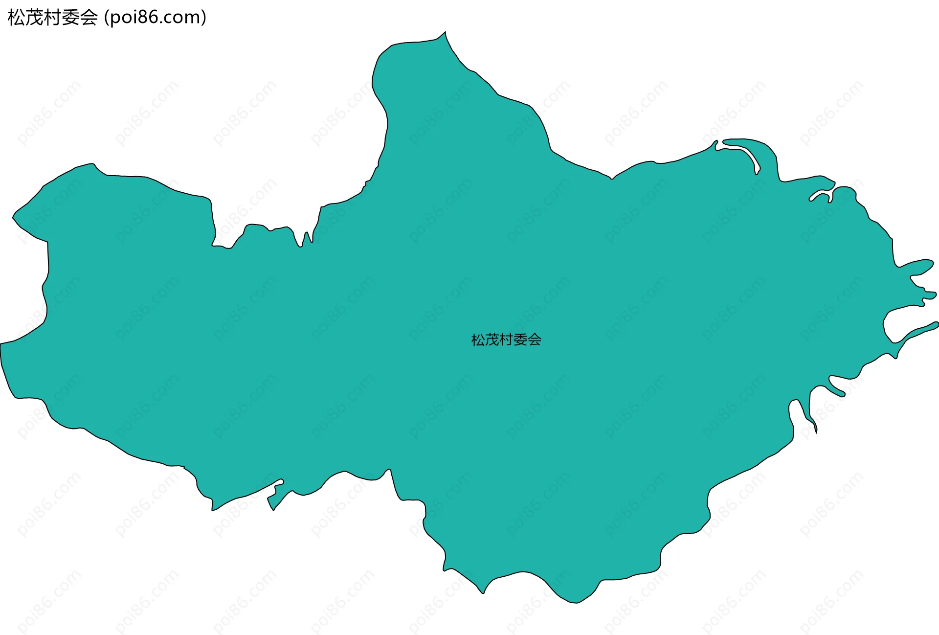 松茂村委会边界地图