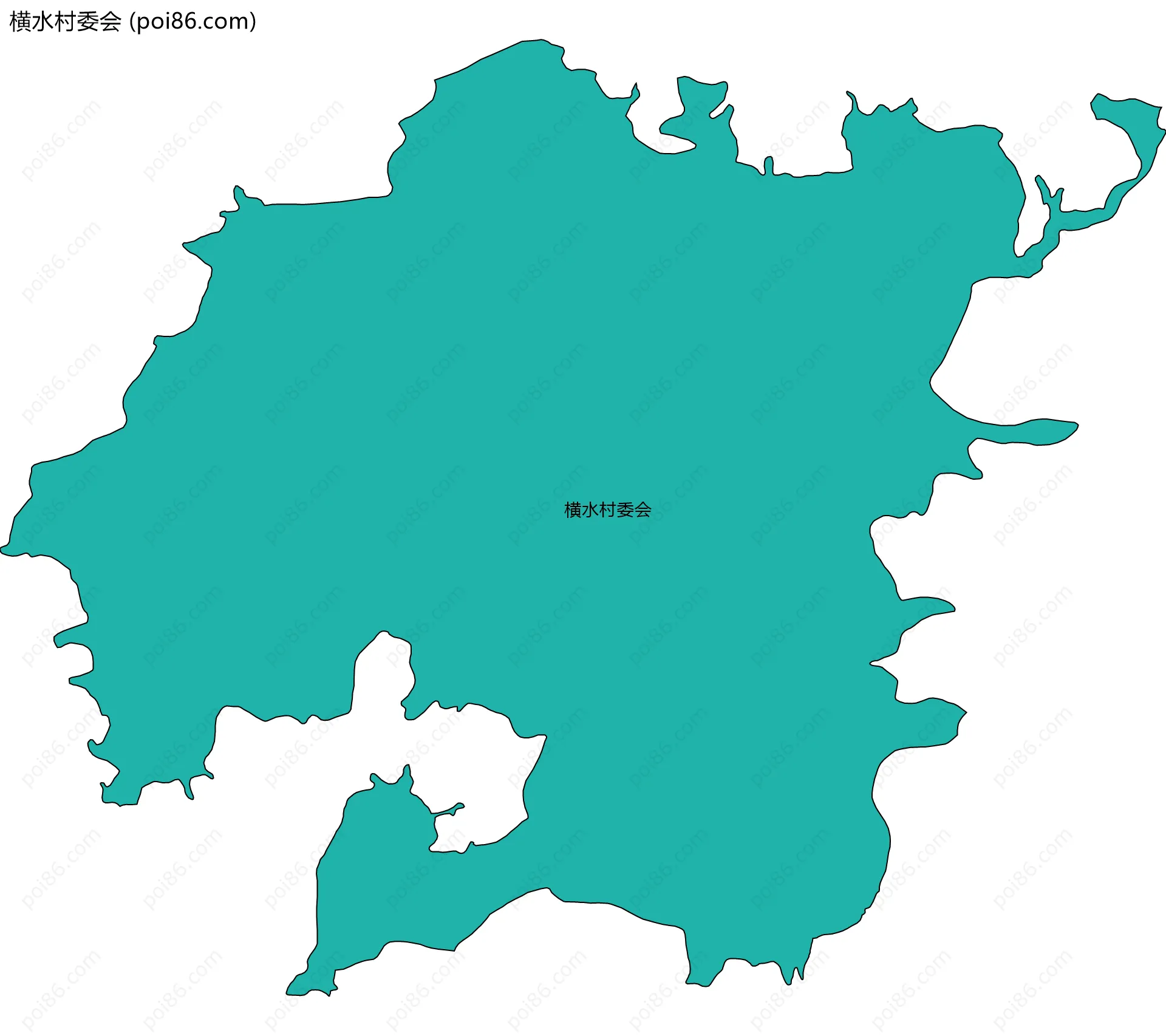 横水村委会边界地图