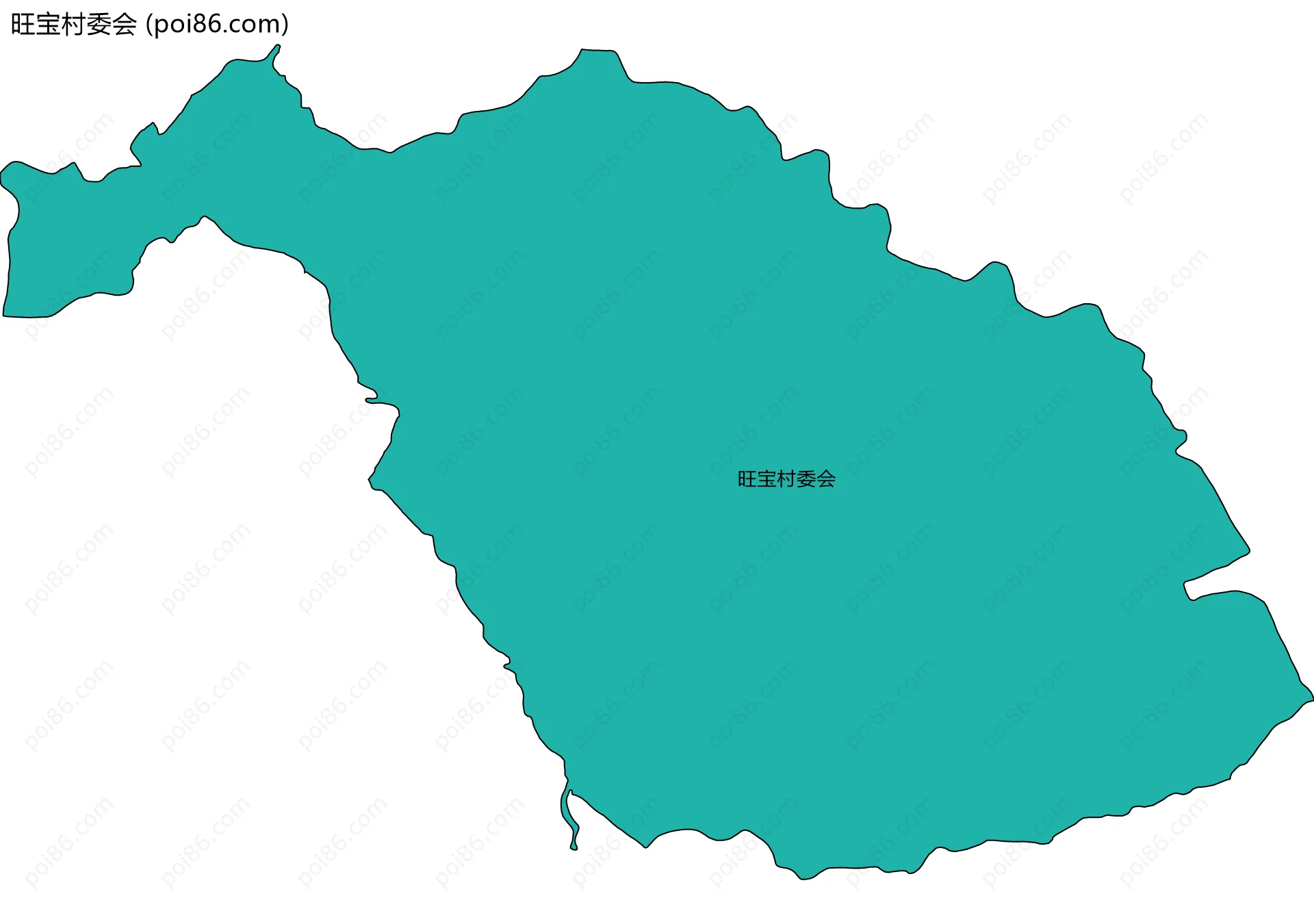 旺宝村委会边界地图