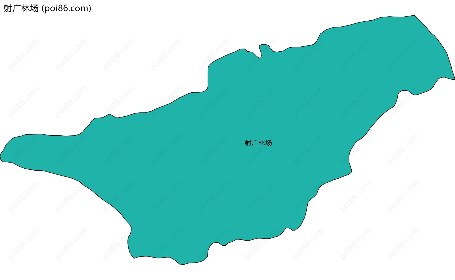 射广林场边界地图