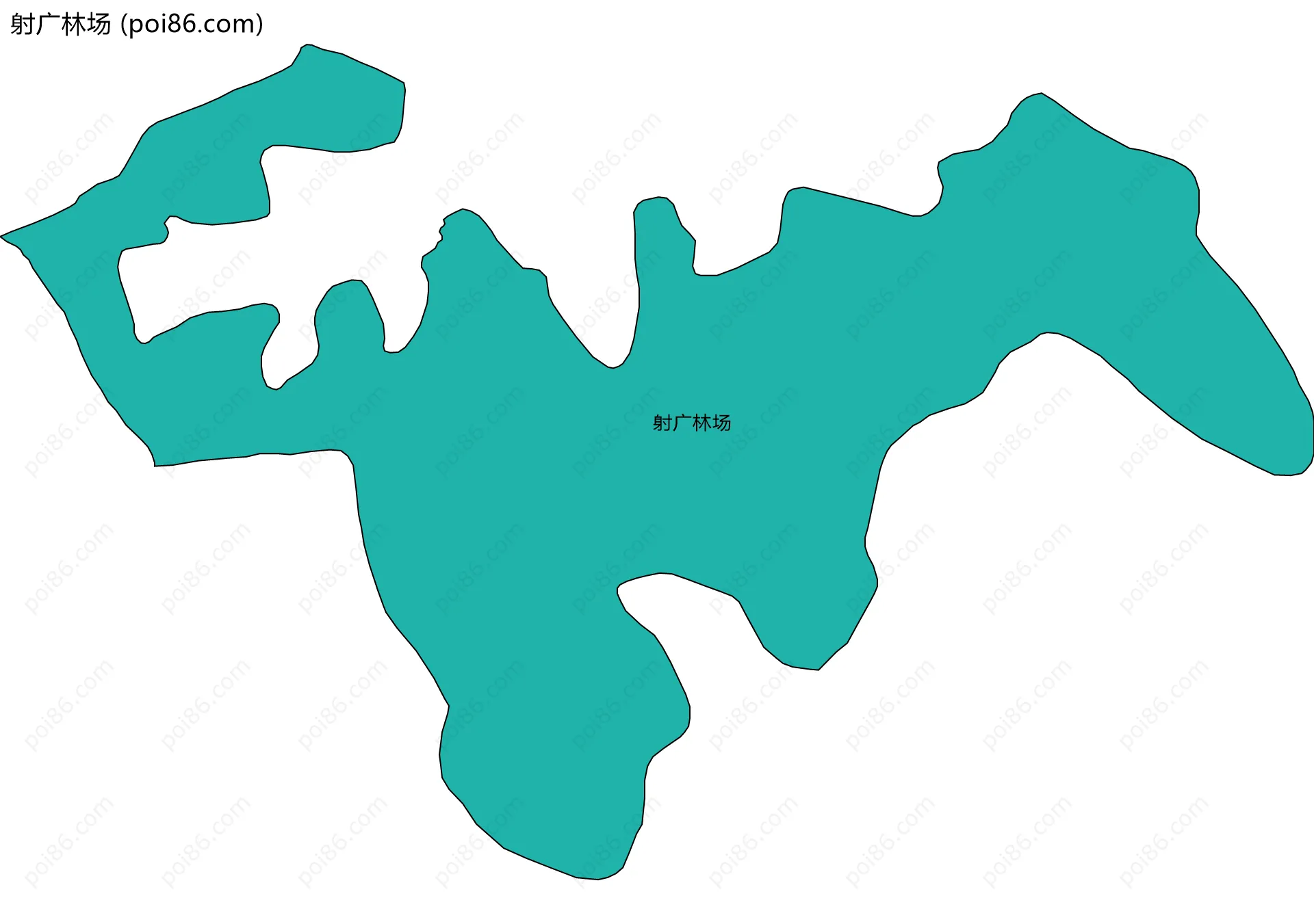 射广林场边界地图