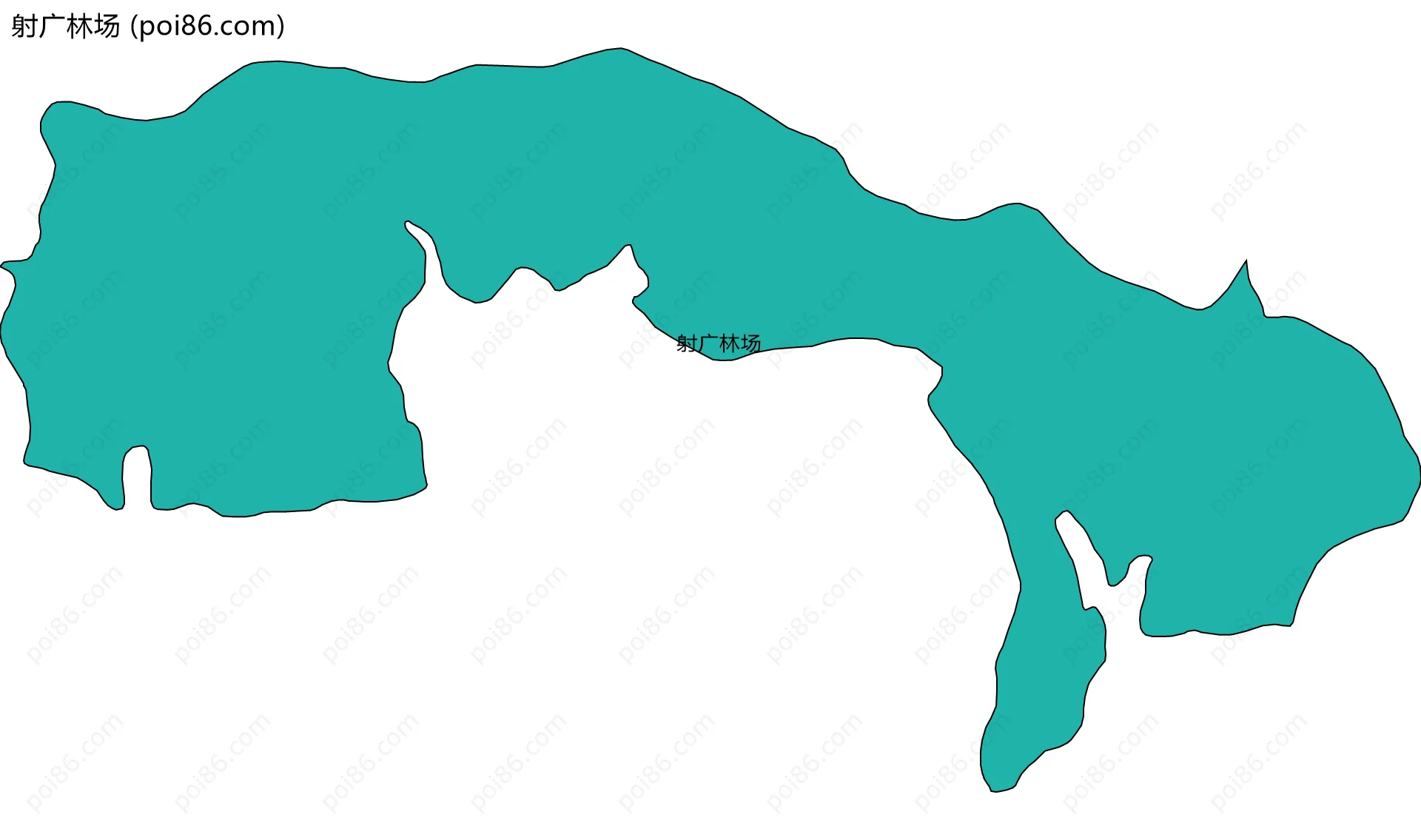 射广林场边界地图