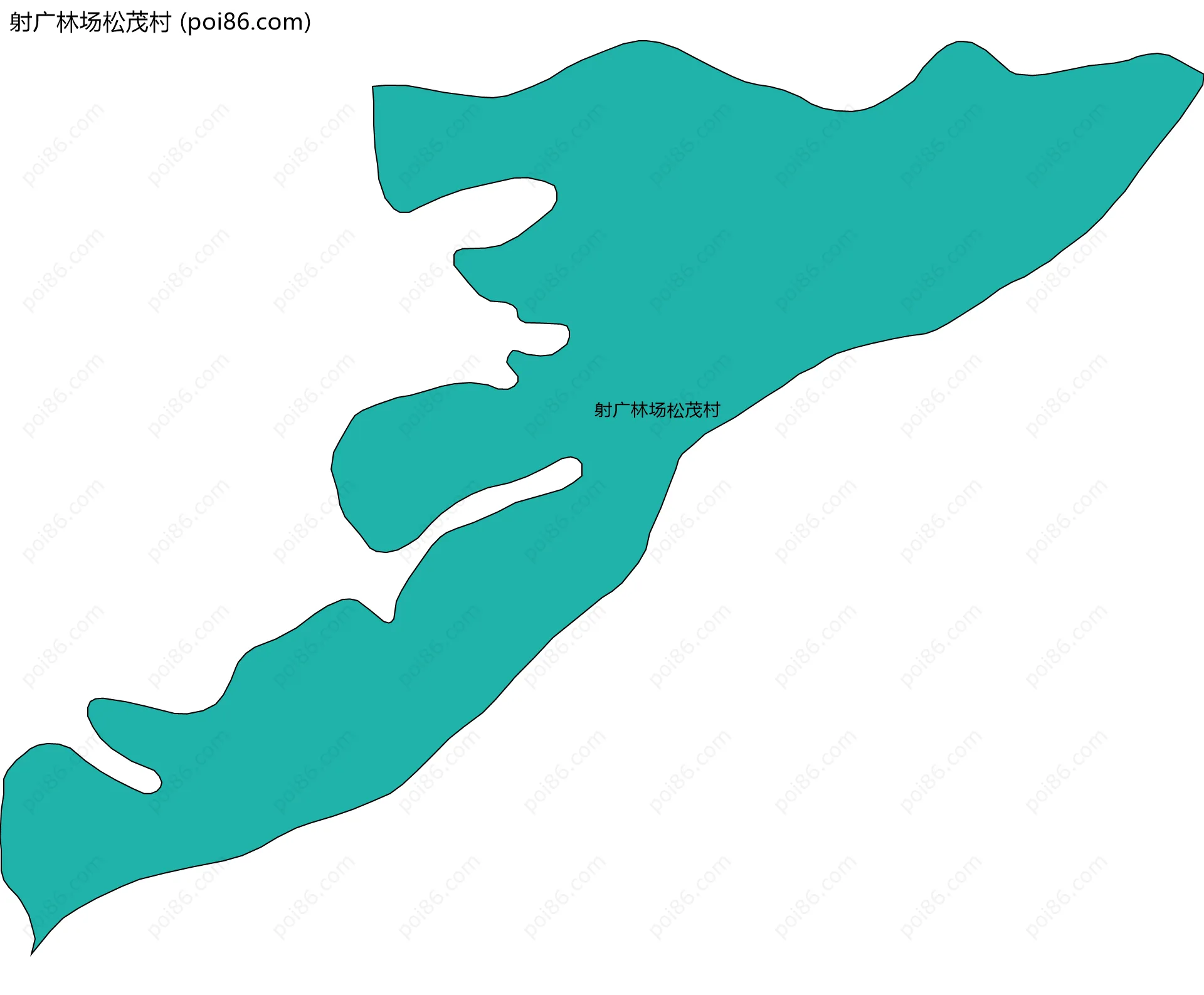射广林场松茂村边界地图