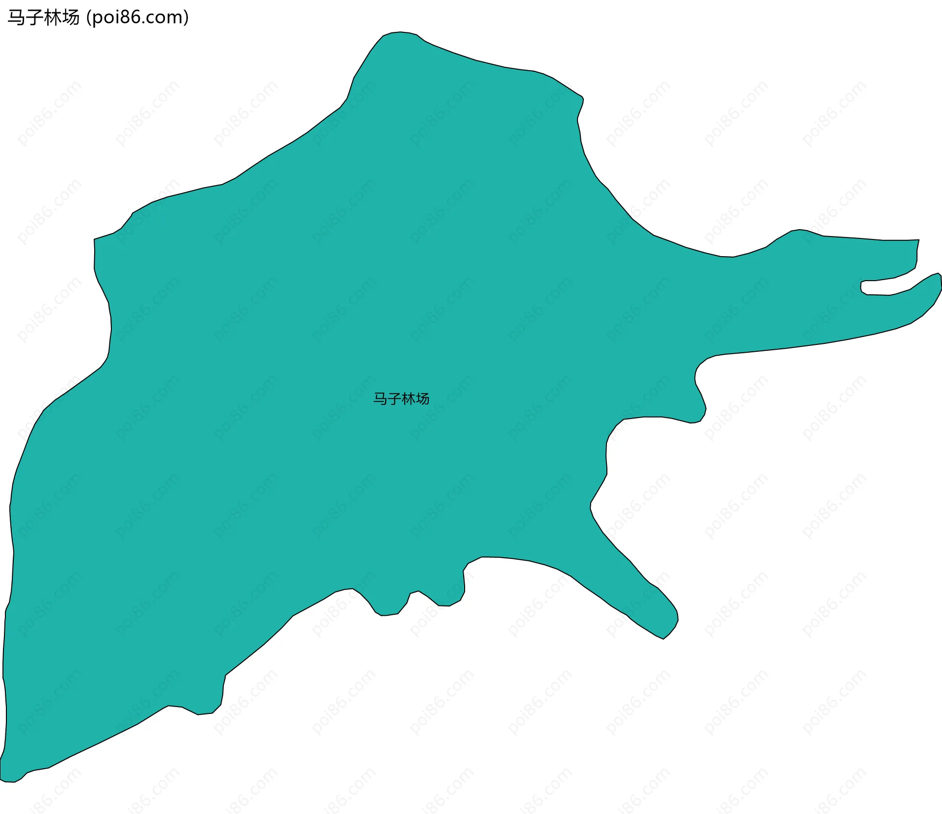 马子林场边界地图