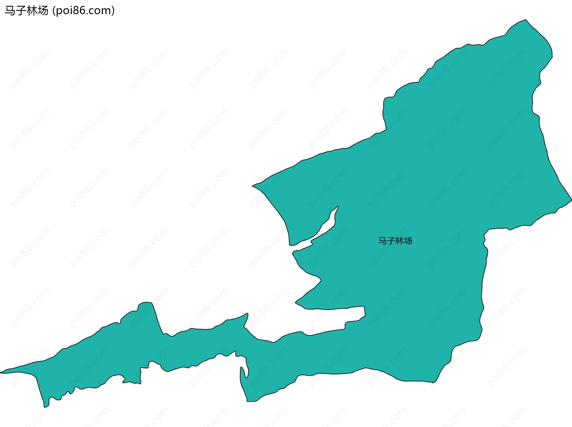 马子林场边界地图