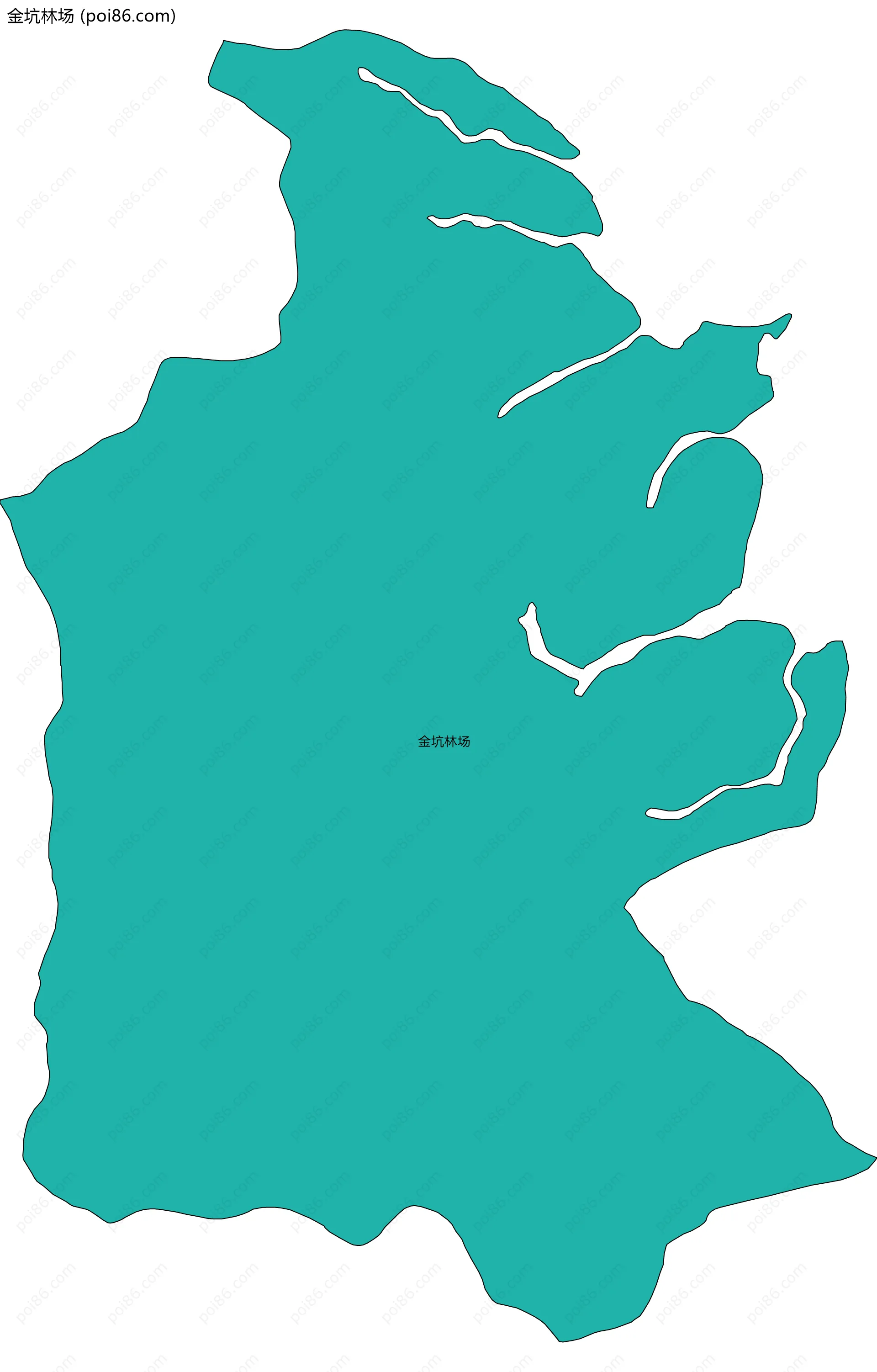 金坑林场边界地图