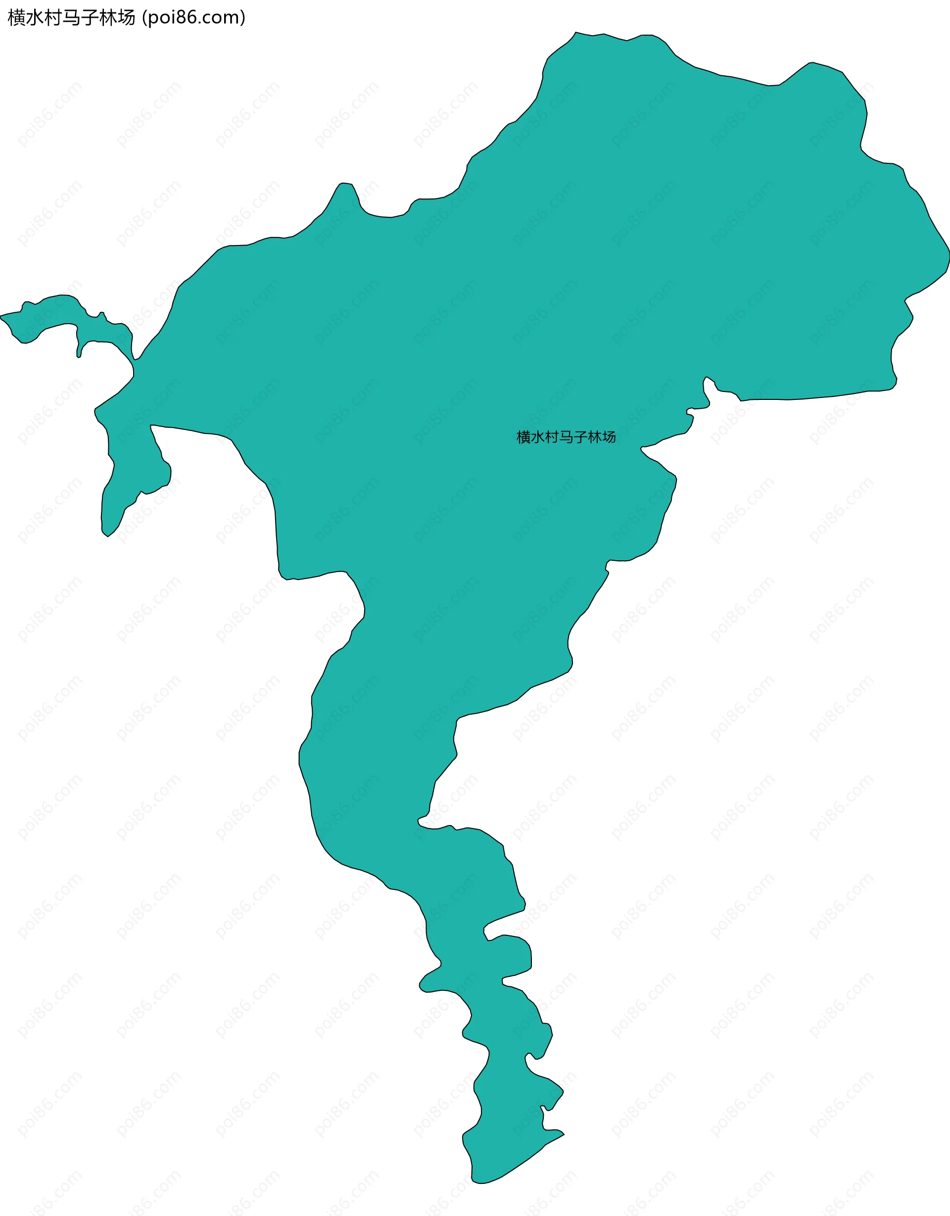 横水村马子林场边界地图