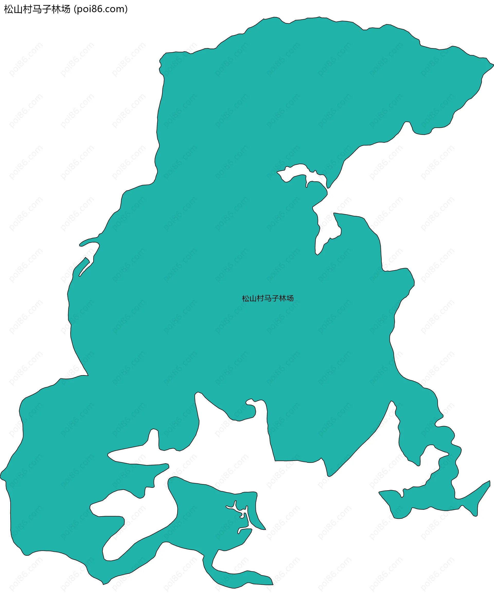 松山村马子林场边界地图