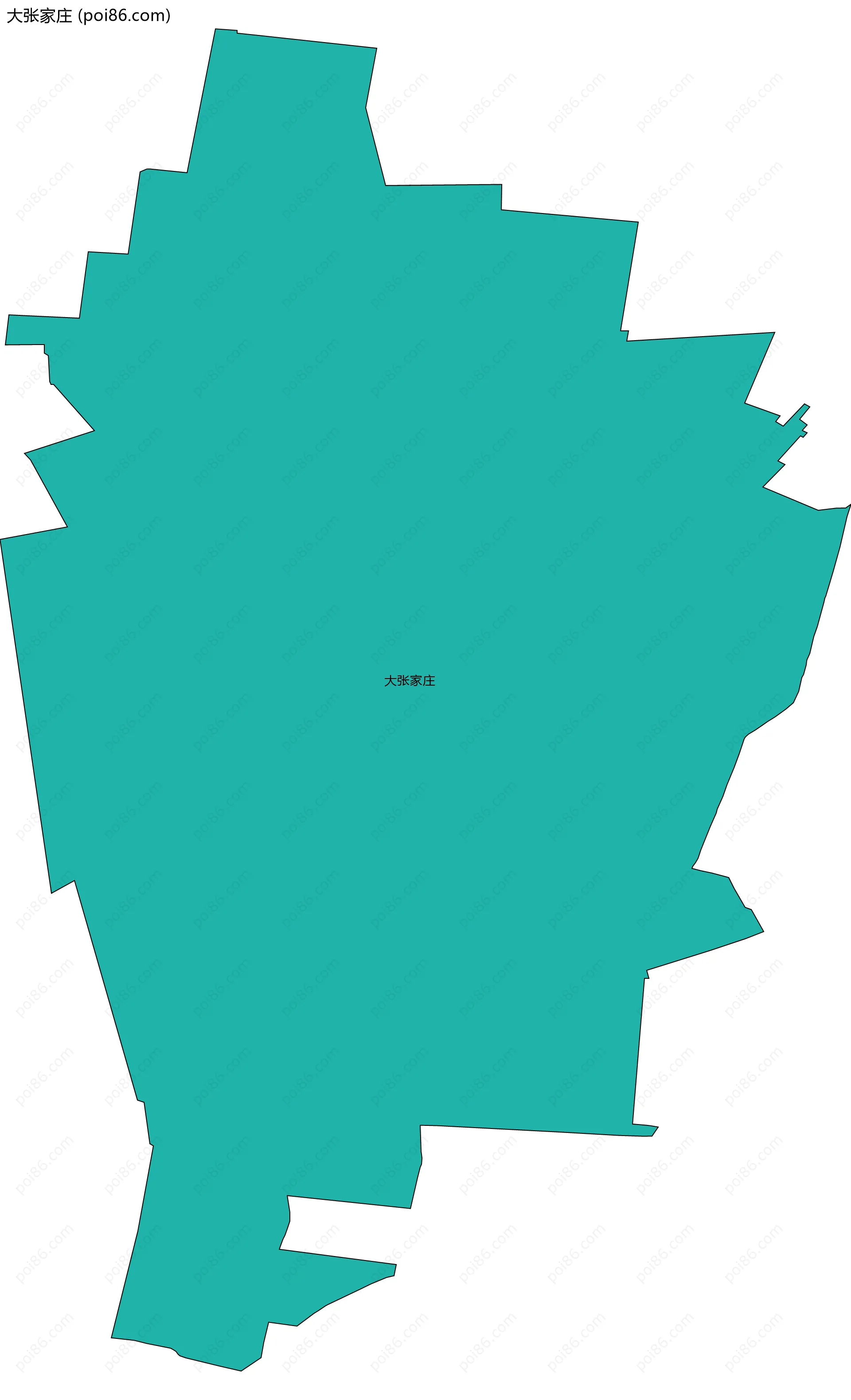 大张家庄边界地图