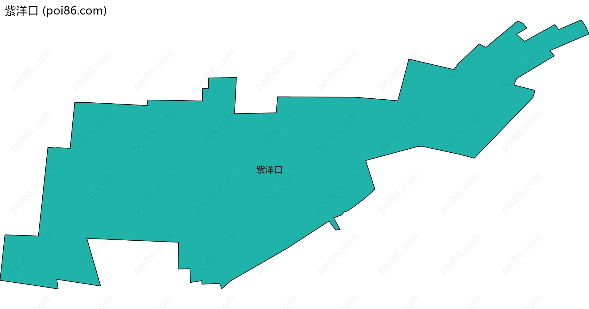 紫洋口边界地图