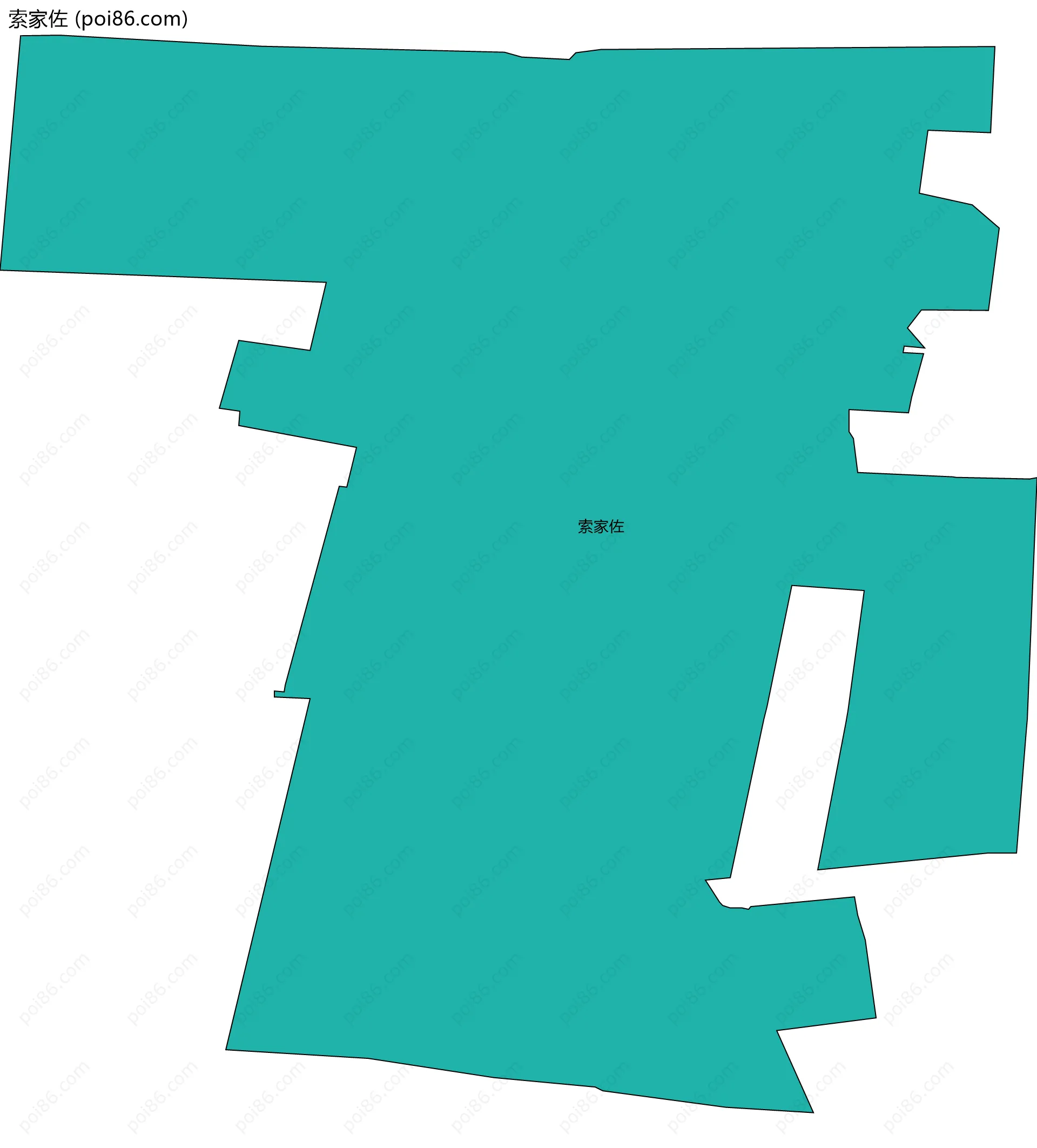 索家佐边界地图