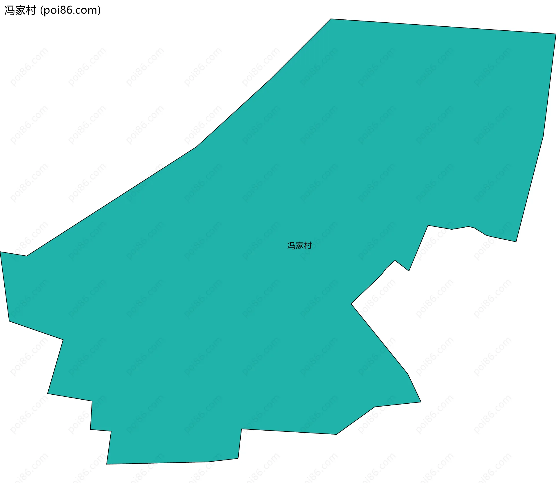 冯家村边界地图