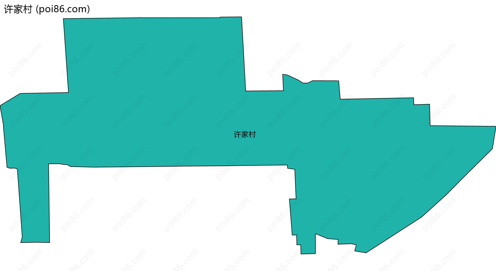 许家村边界地图