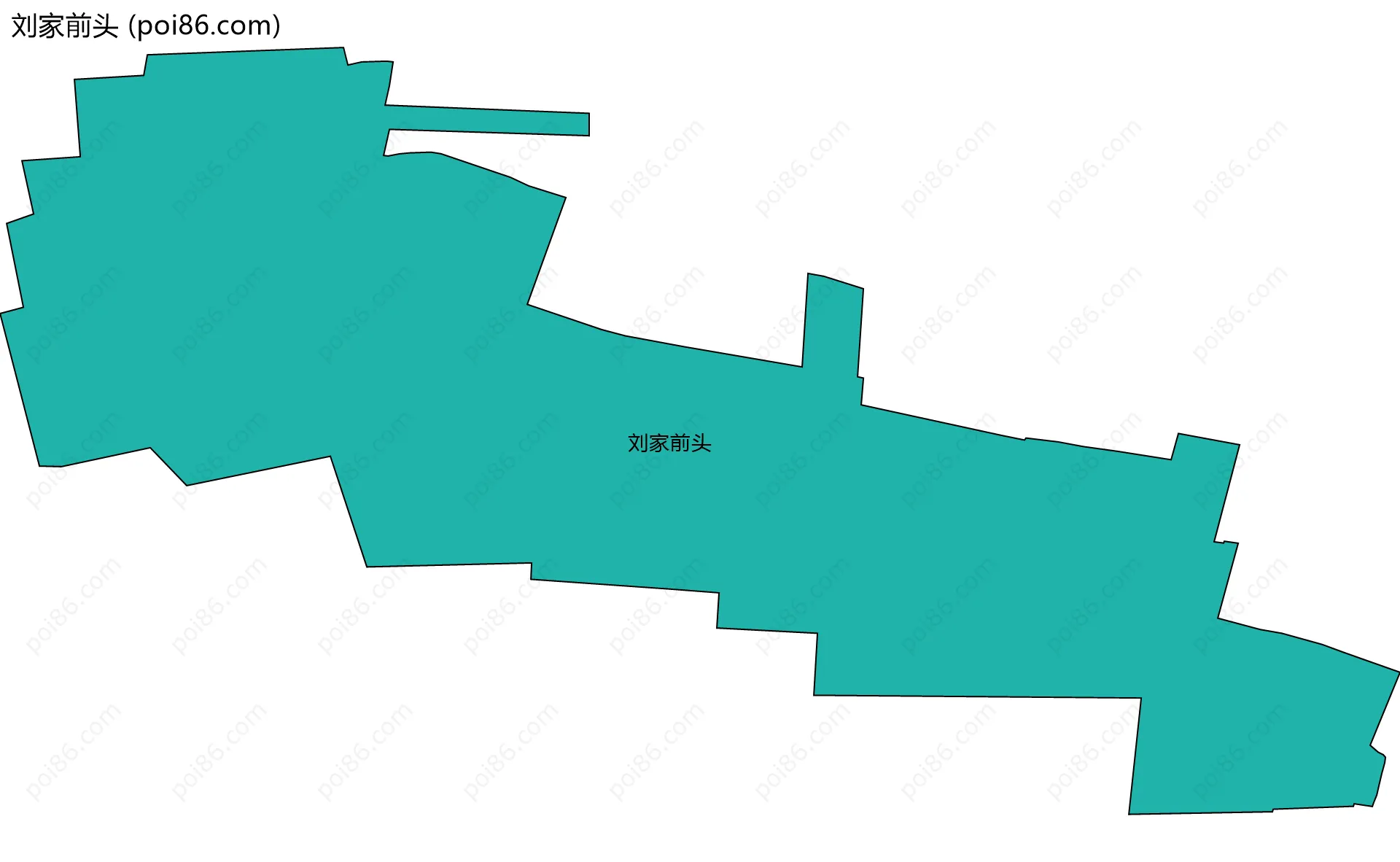 刘家前头边界地图