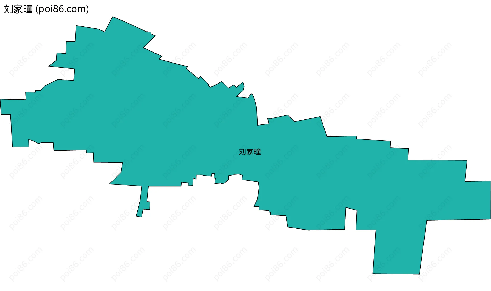 刘家疃边界地图