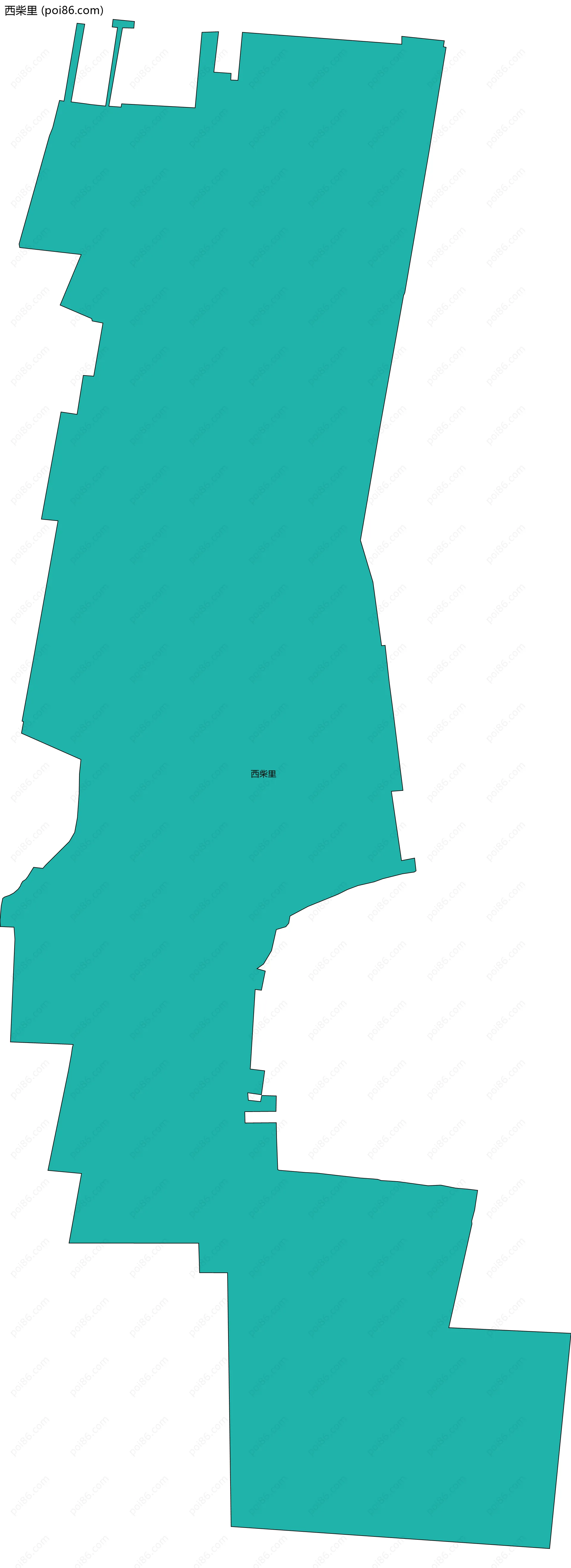 西柴里边界地图