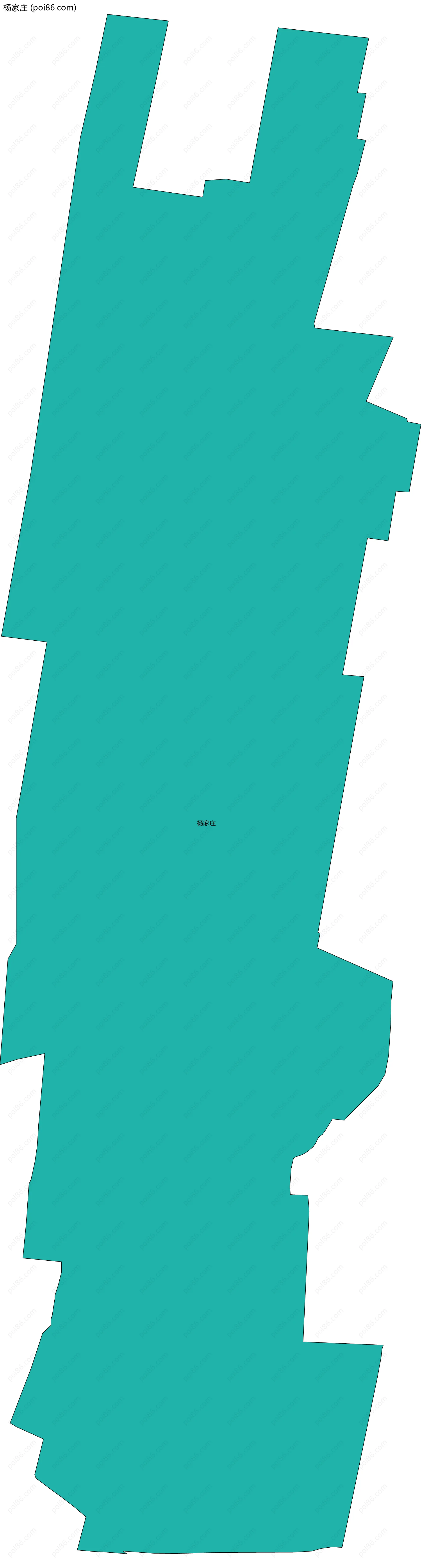 杨家庄边界地图