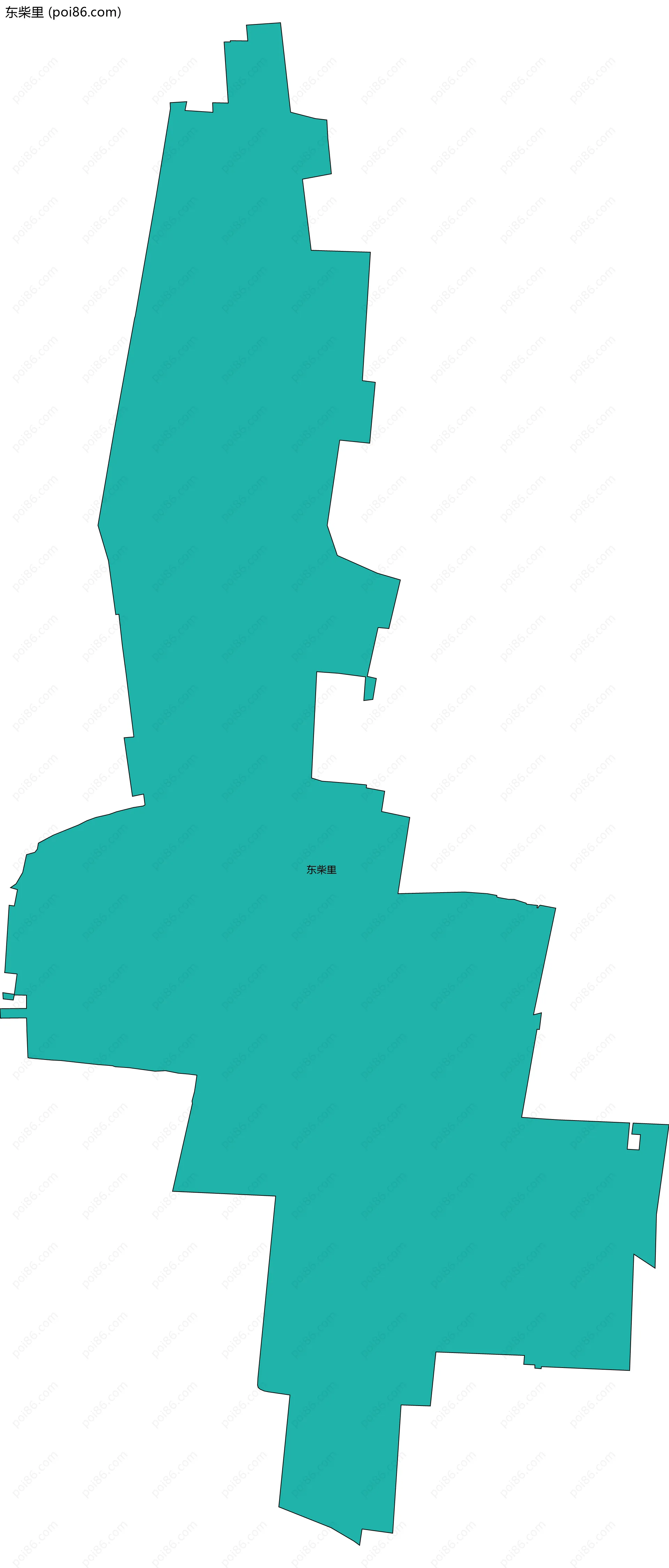 东柴里边界地图