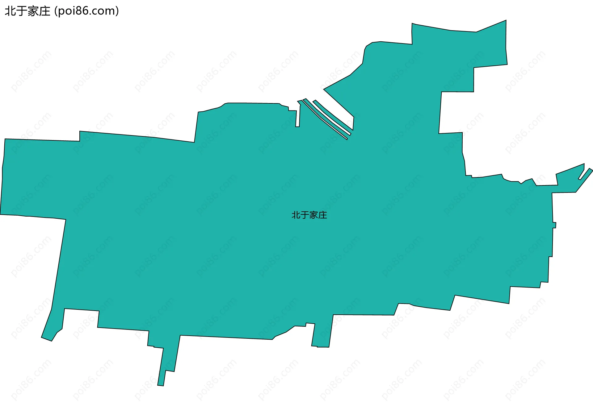 北于家庄边界地图