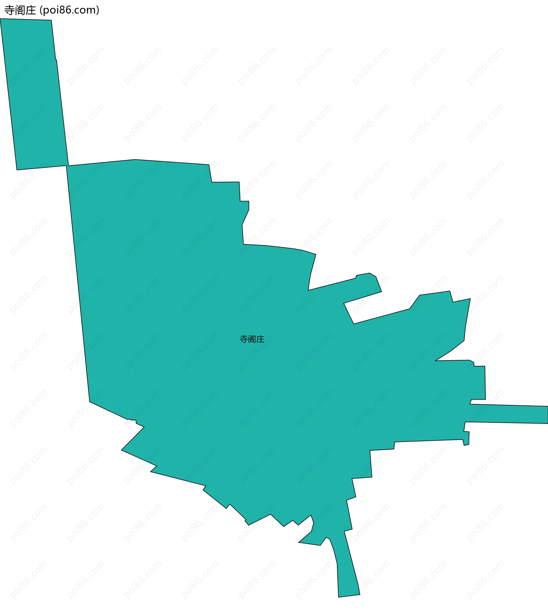寺阁庄边界地图