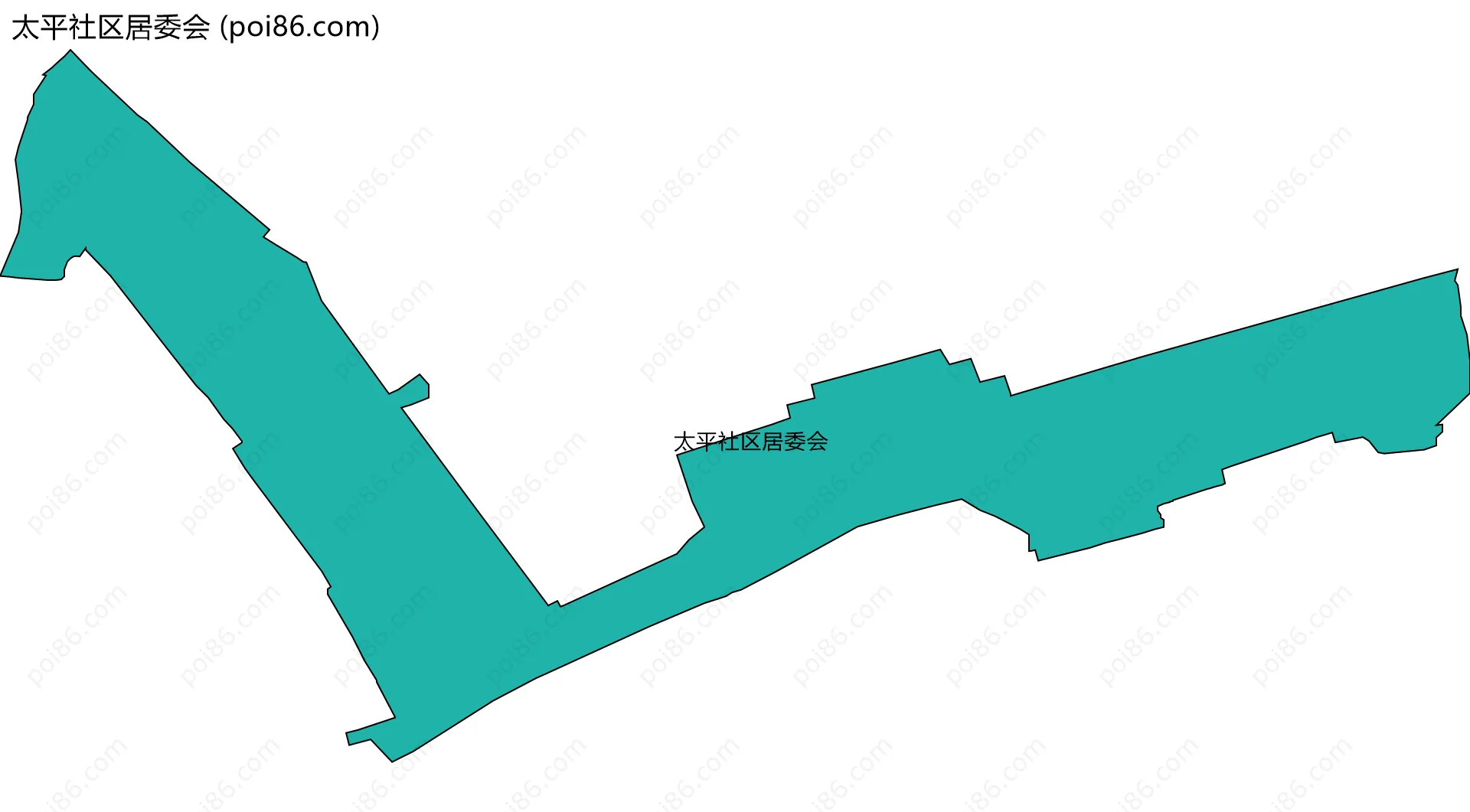 太平社区居委会边界地图
