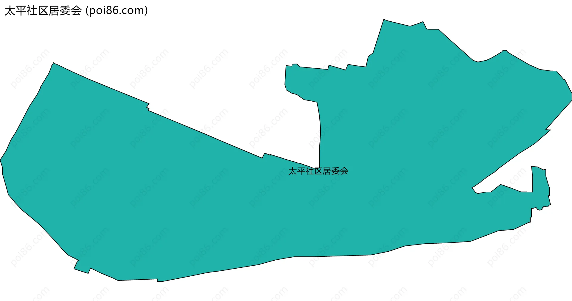 太平社区居委会边界地图