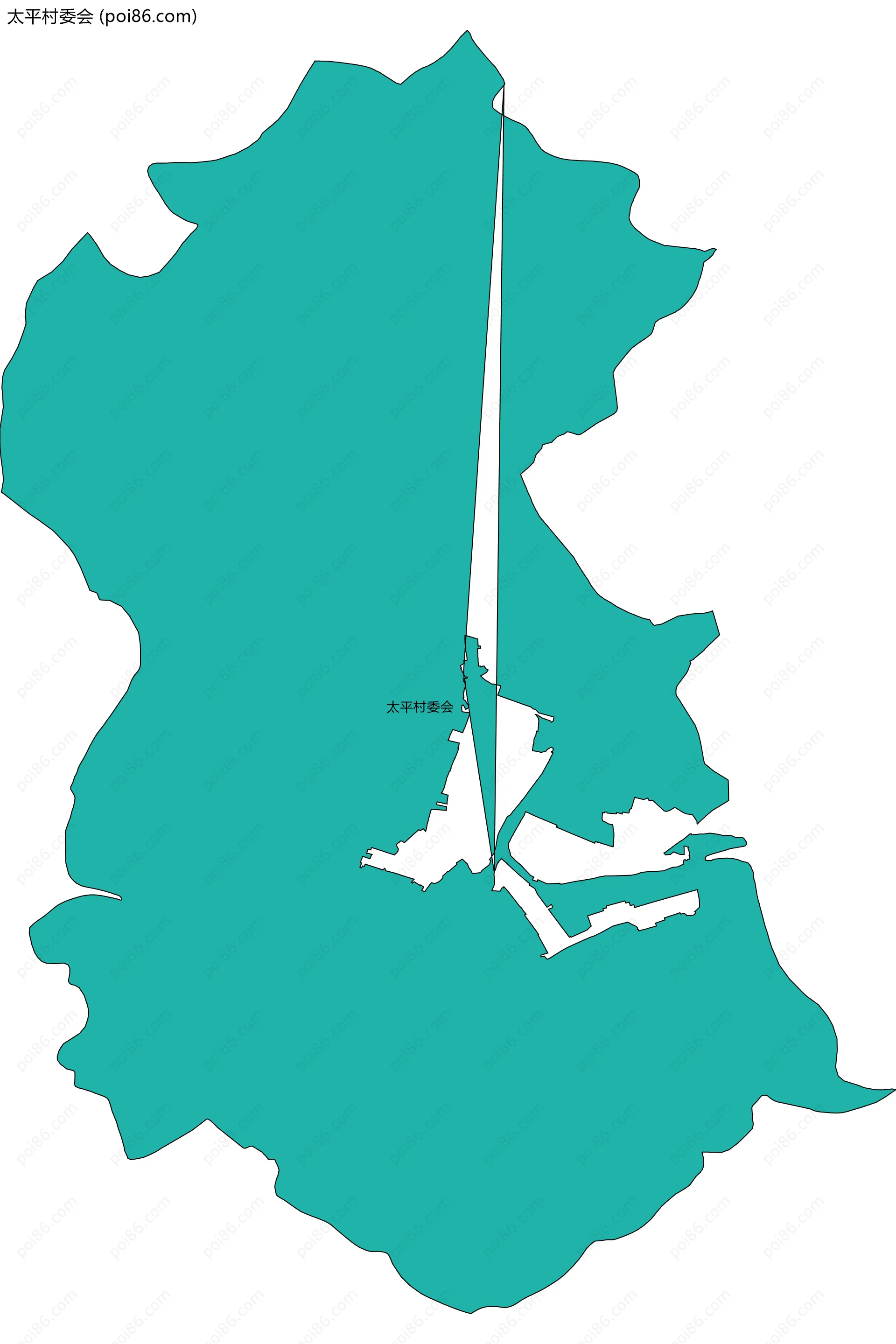 太平村委会边界地图