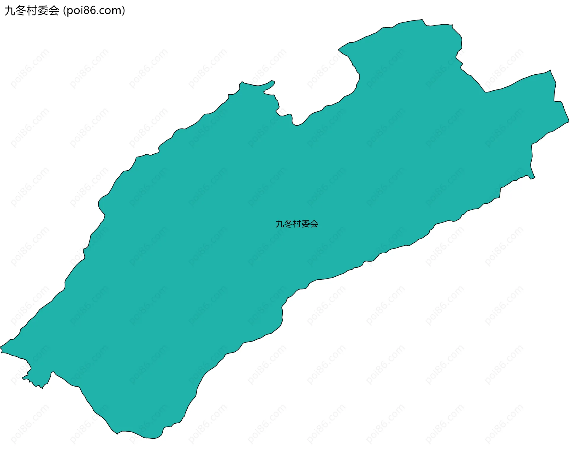 九冬村委会边界地图