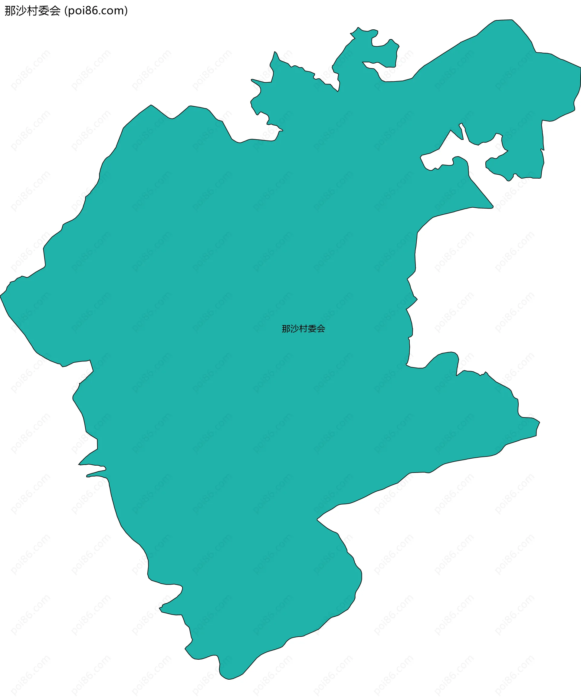 那沙村委会边界地图