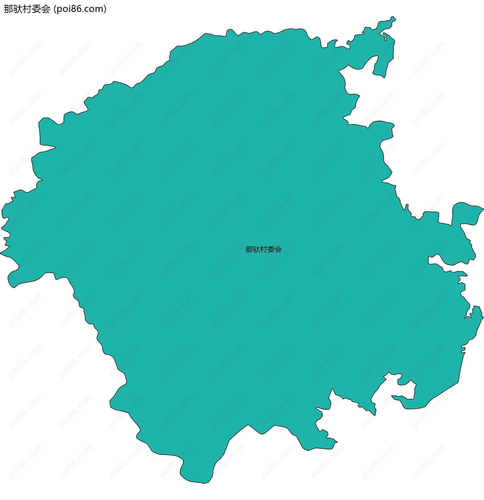 那驮村委会边界地图