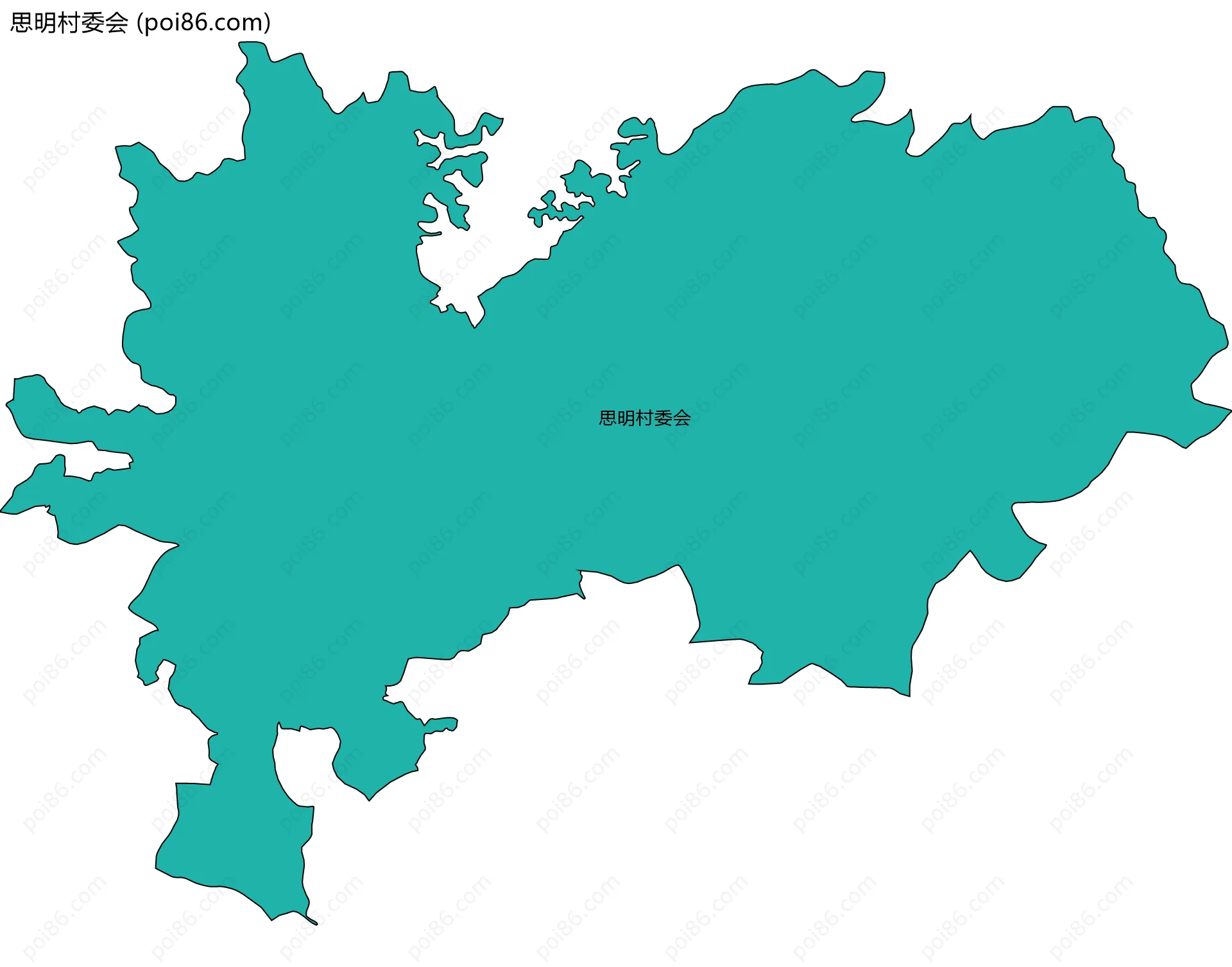 思明村委会边界地图