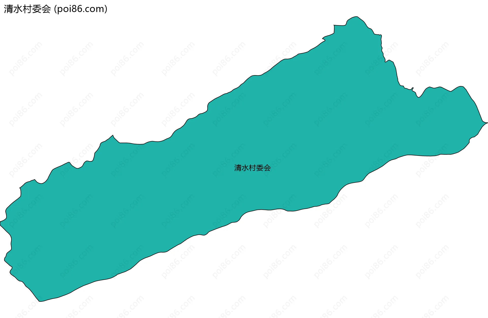 清水村委会边界地图