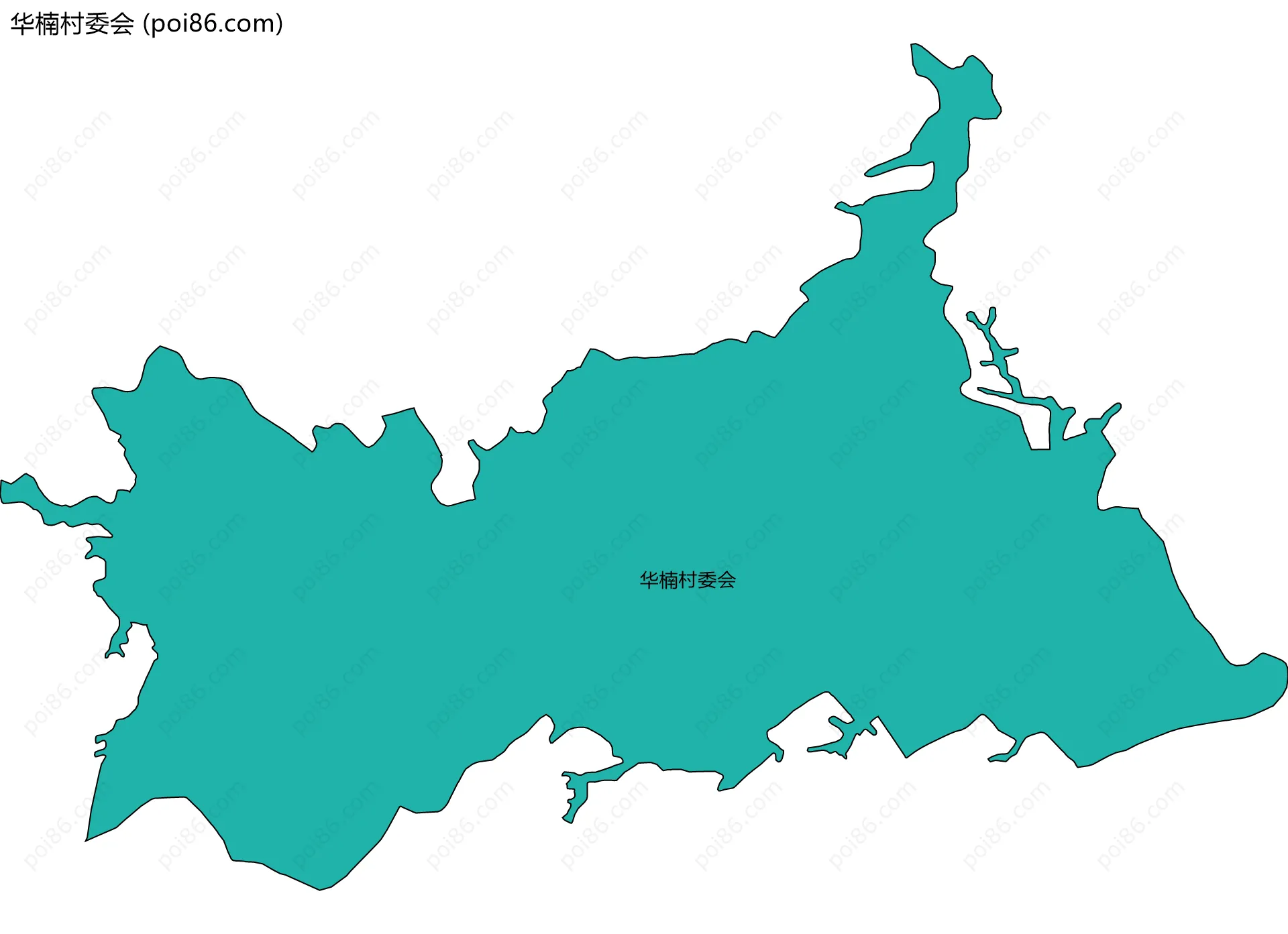 华楠村委会边界地图