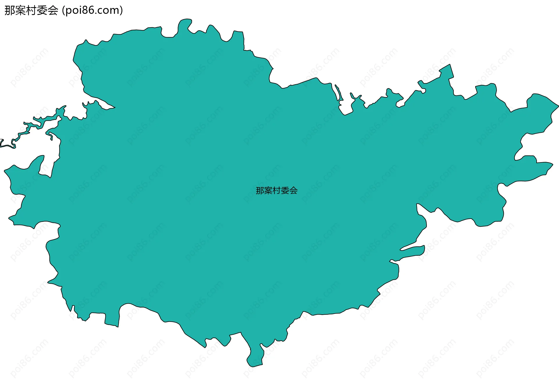 那案村委会边界地图