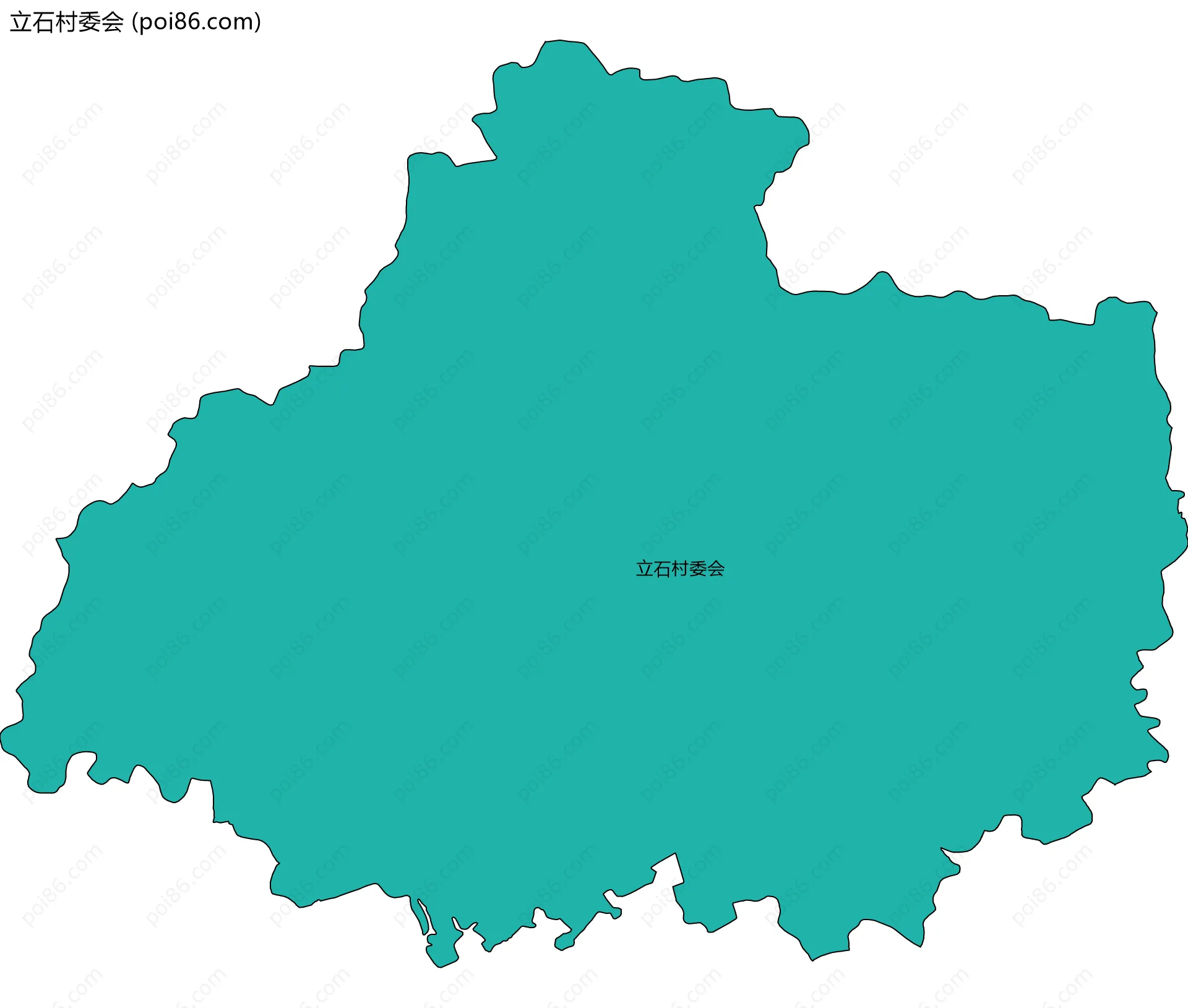 立石村委会边界地图