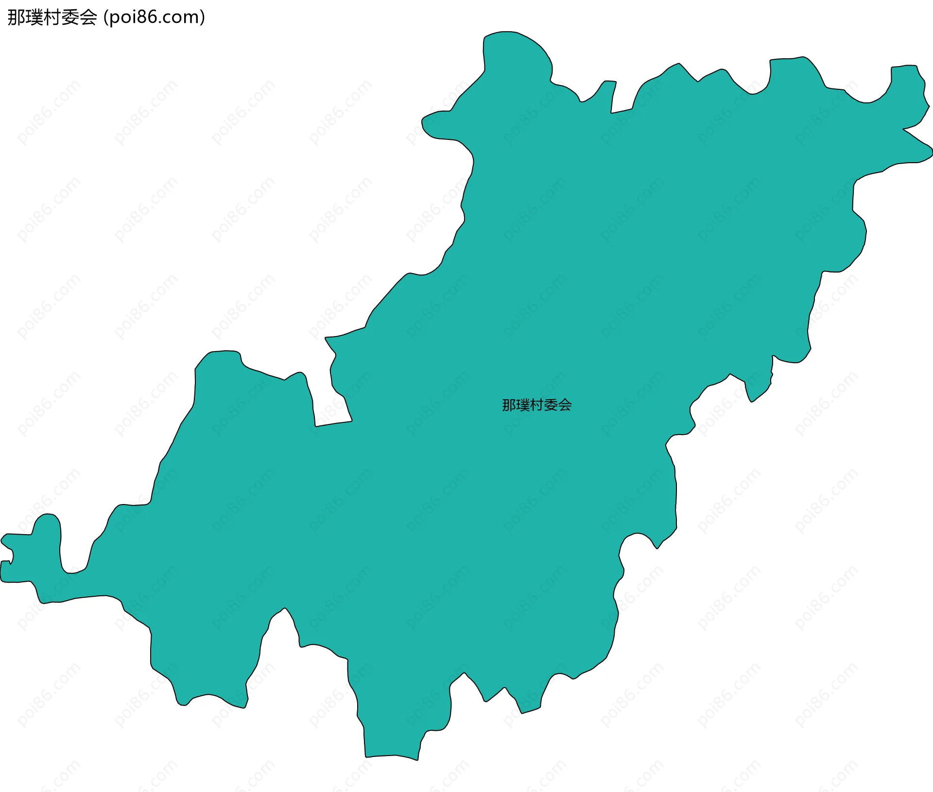 那璞村委会边界地图