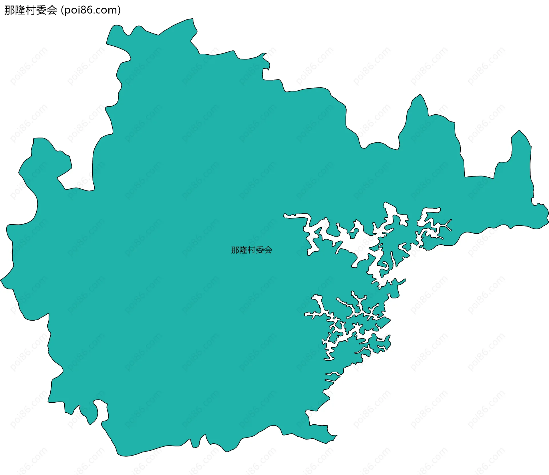 那隆村委会边界地图