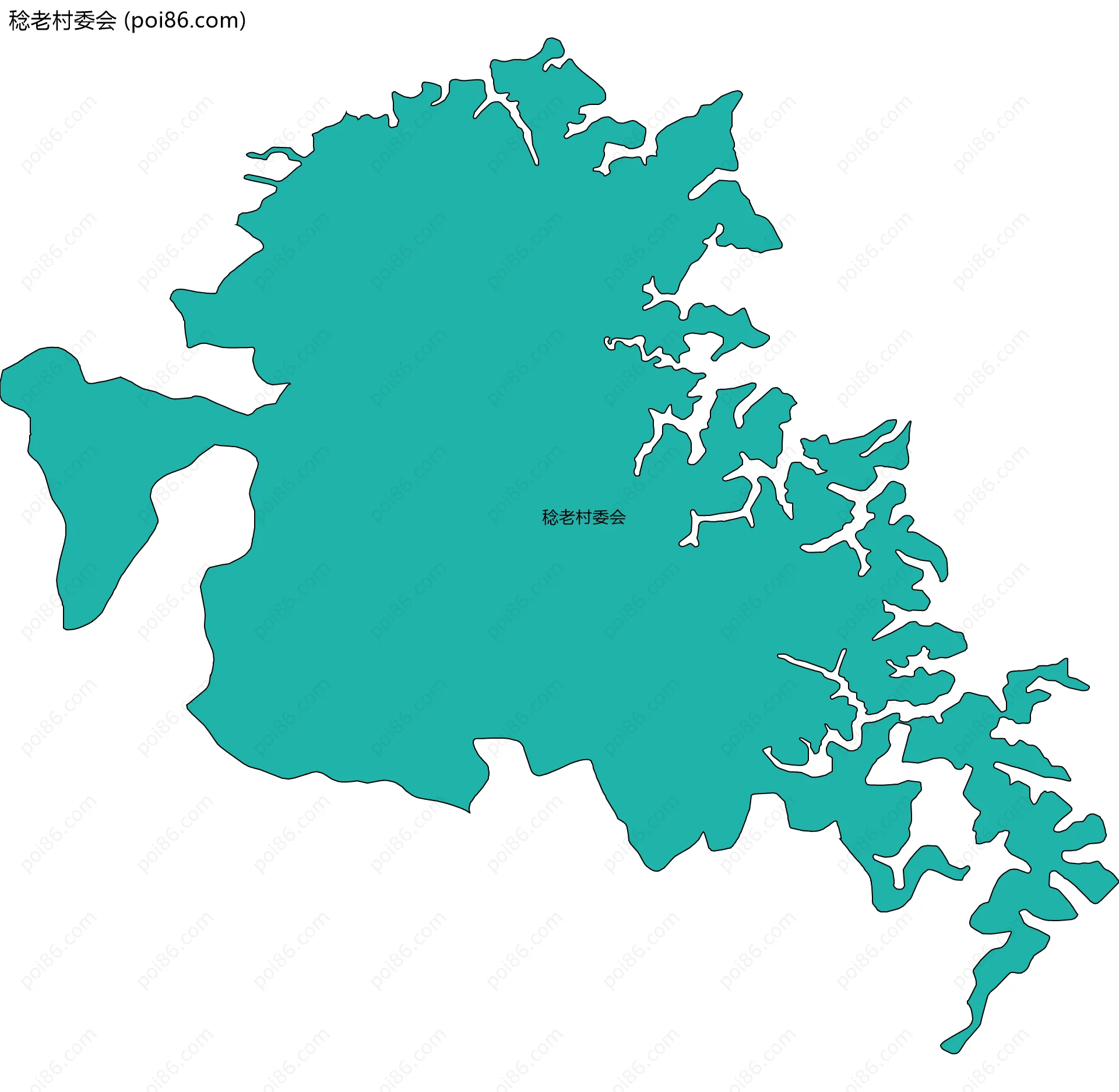 稔老村委会边界地图