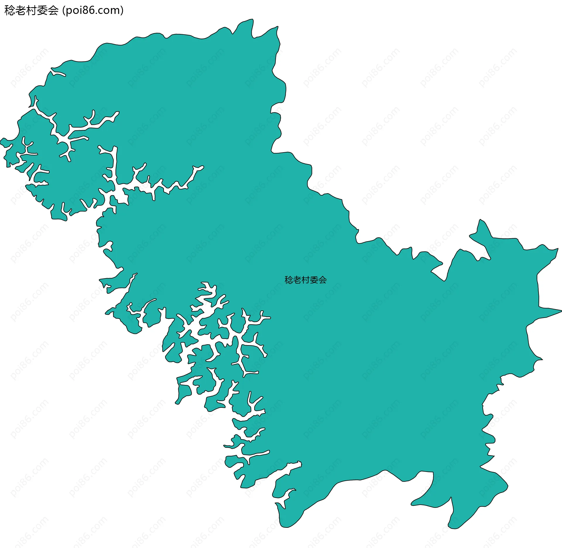 稔老村委会边界地图
