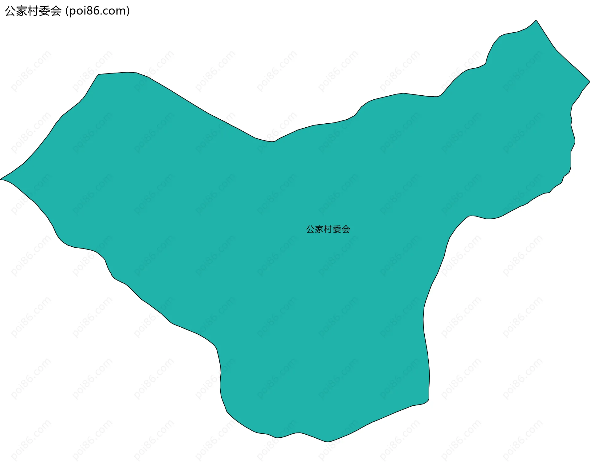 公家村委会边界地图
