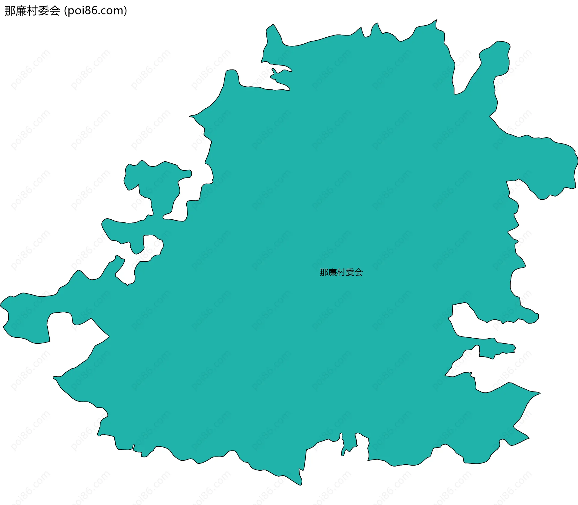 那廉村委会边界地图