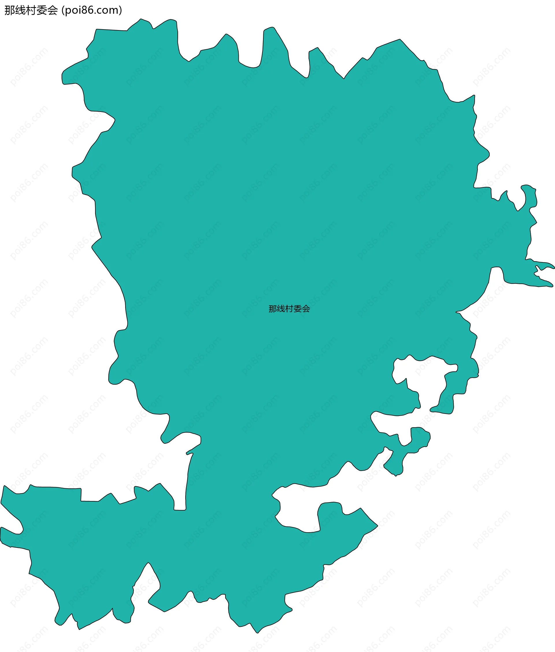 那线村委会边界地图