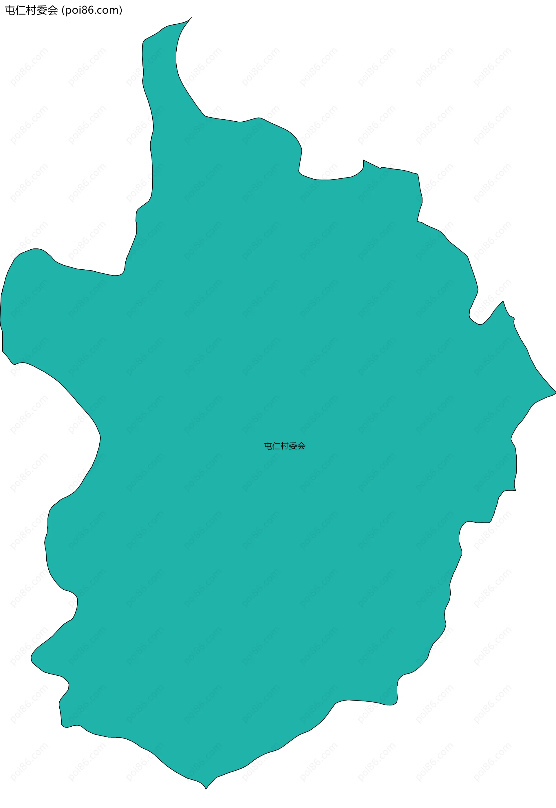 屯仁村委会边界地图