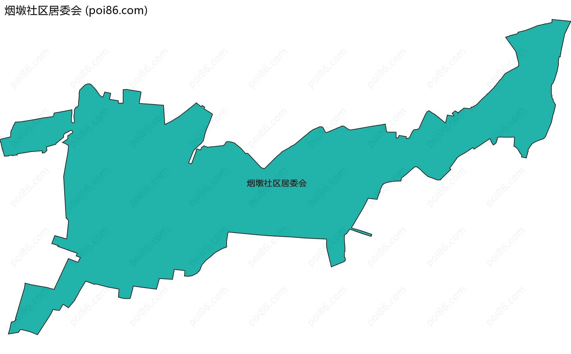 烟墩社区居委会边界地图