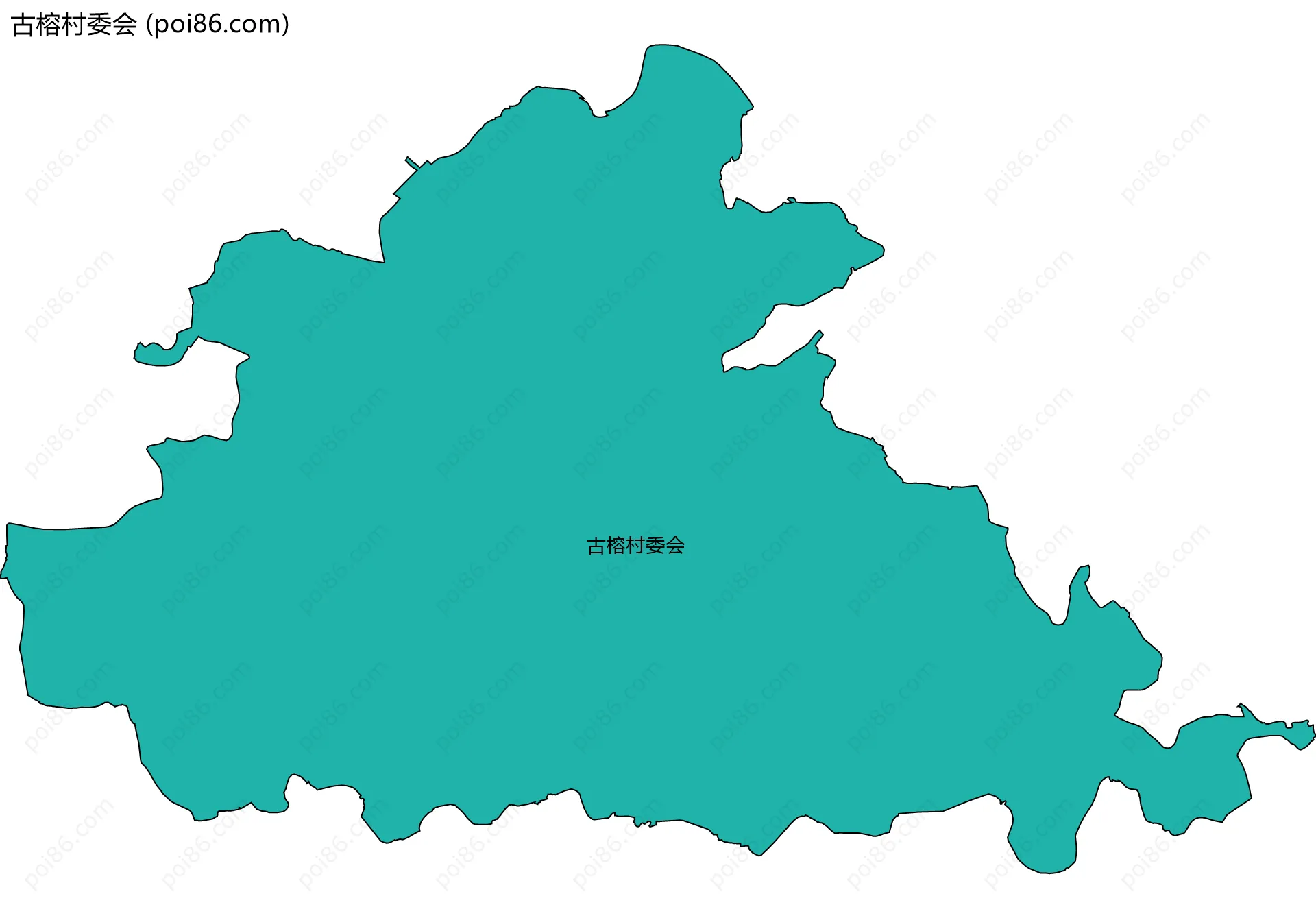 古榕村委会边界地图