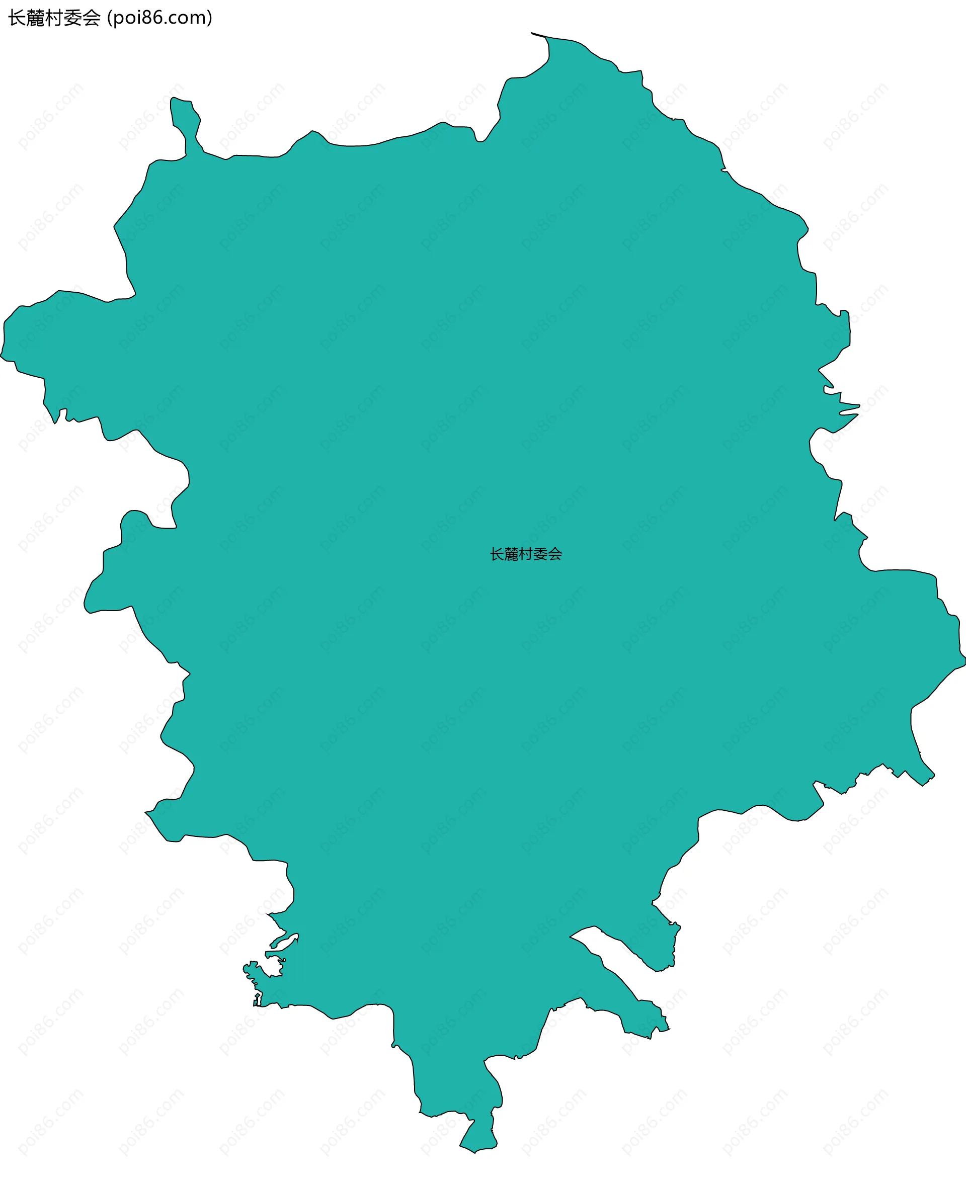 长麓村委会边界地图
