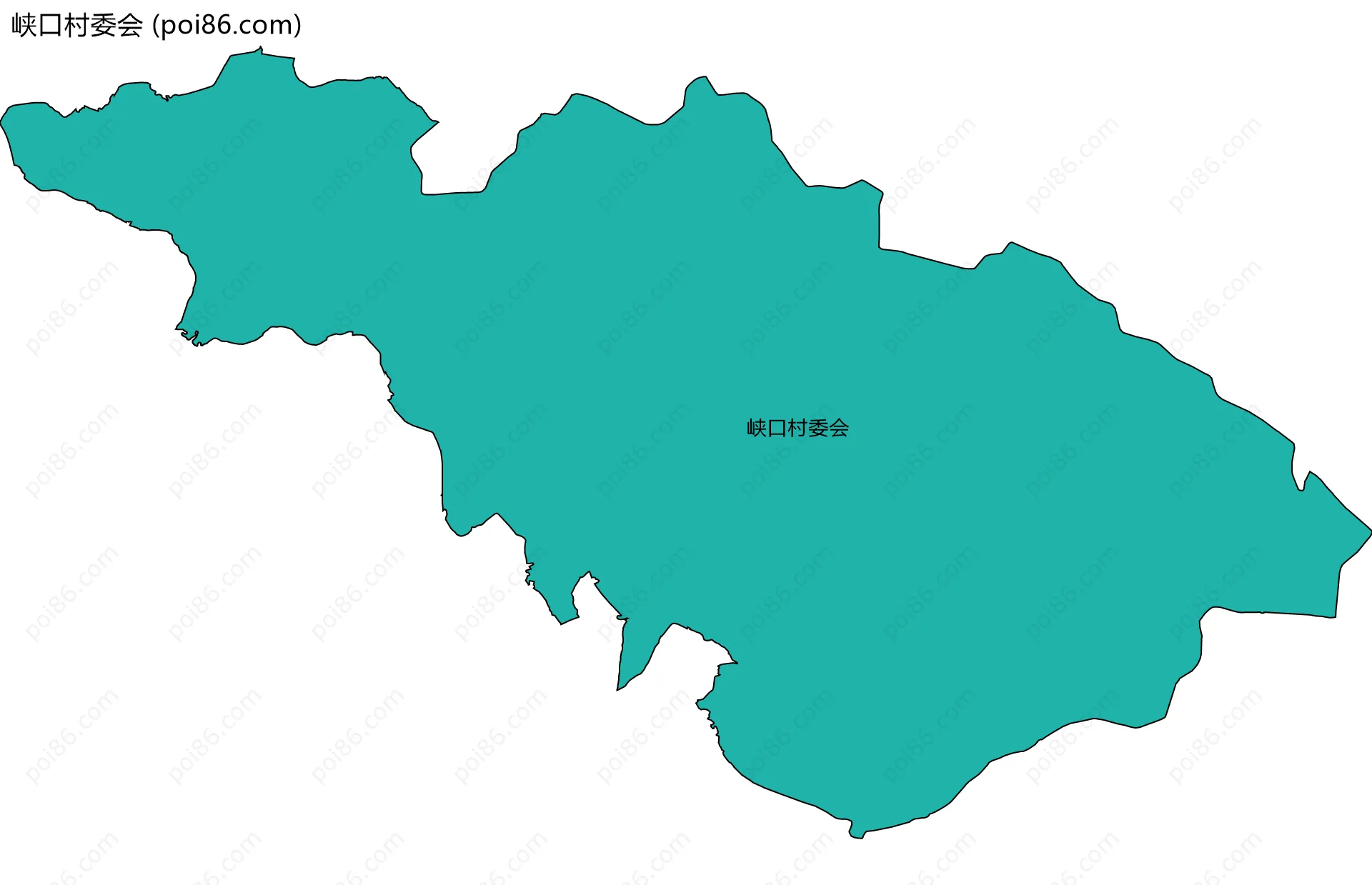 峡口村委会边界地图