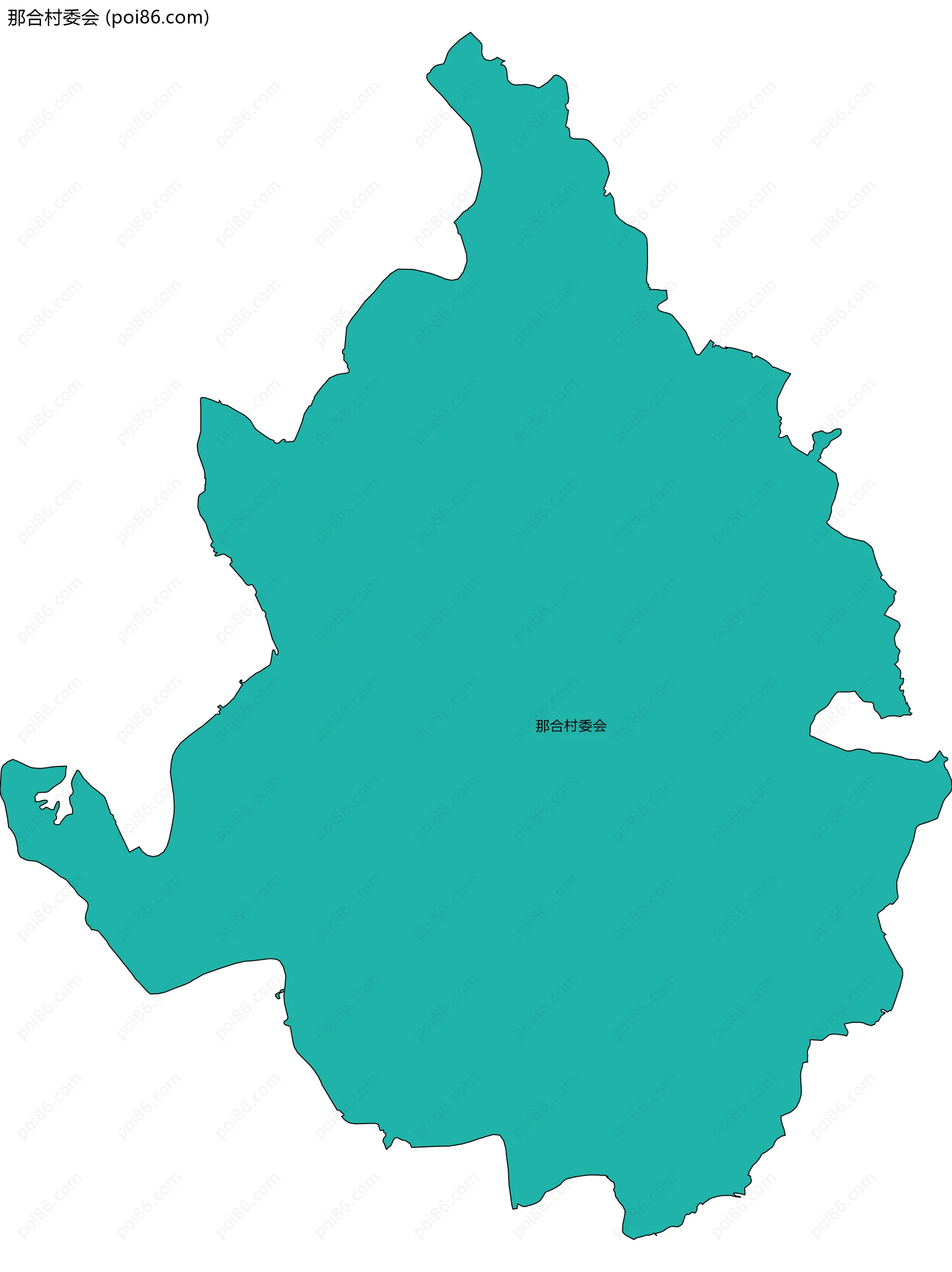 那合村委会边界地图